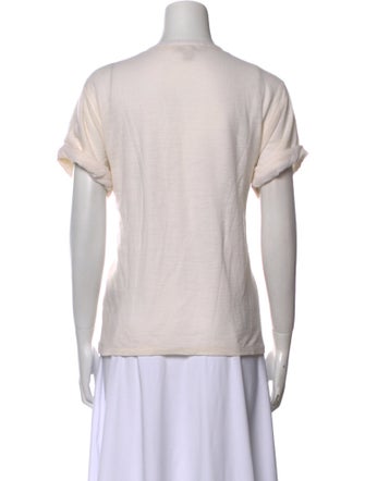 Burberry Brit Wool Scoop Neck T-Shirt