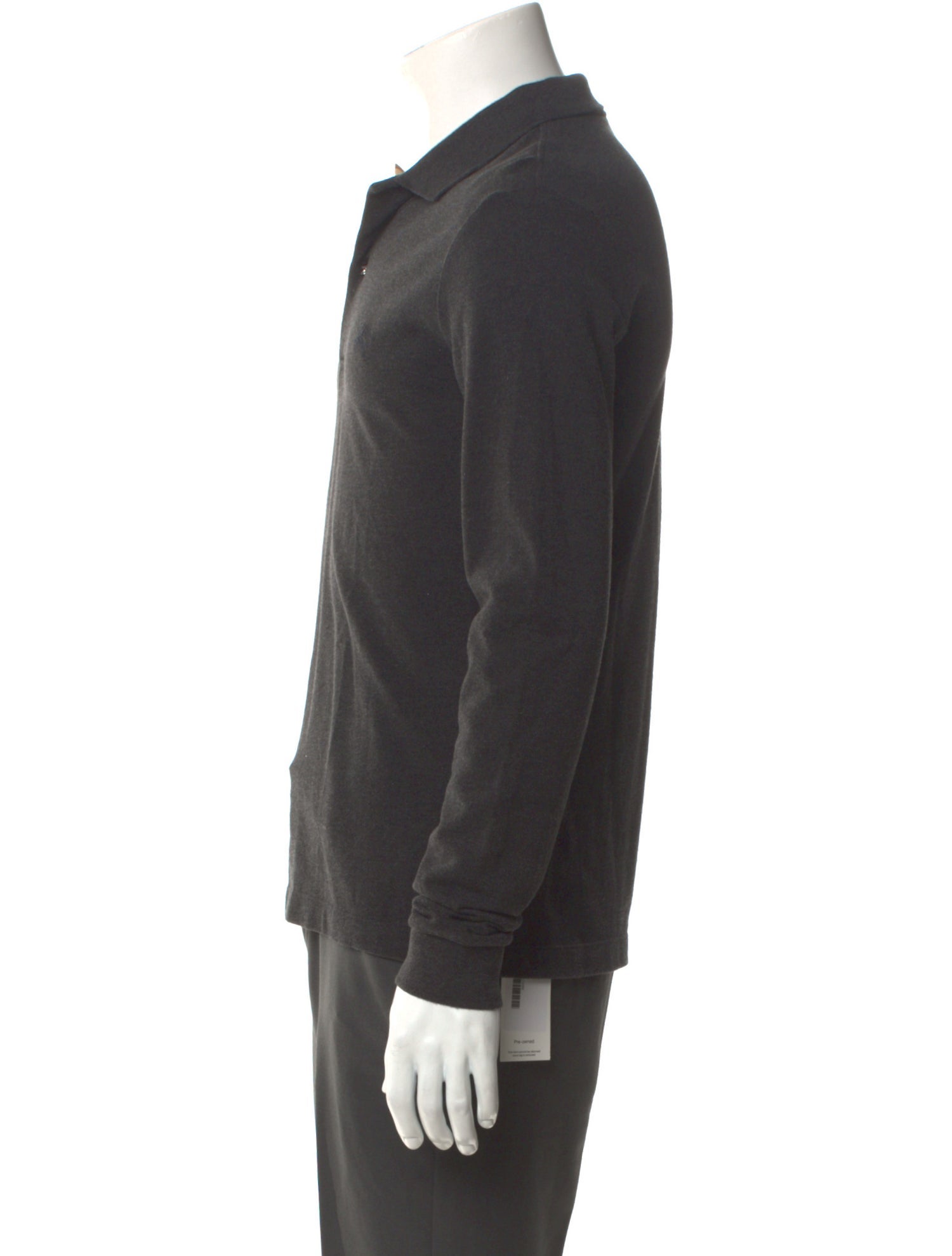 Burberry Brit Super Nova Check Pattern V-Neck Polo Shirt