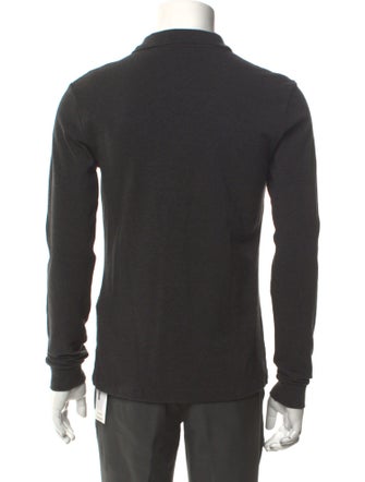 Burberry Brit Super Nova Check Pattern V-Neck Polo Shirt