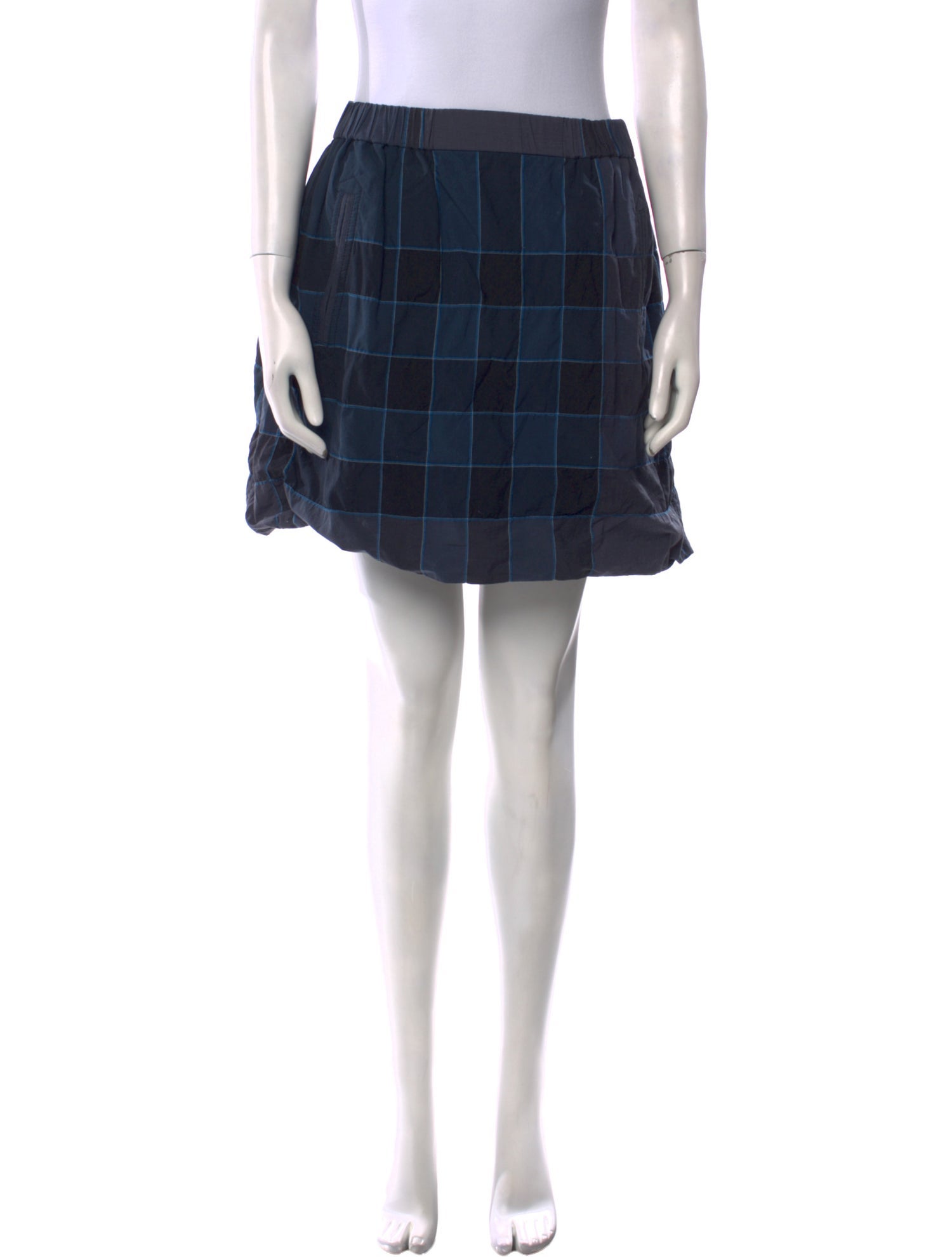 Burberry Brit Plaid Print Mini Skirt