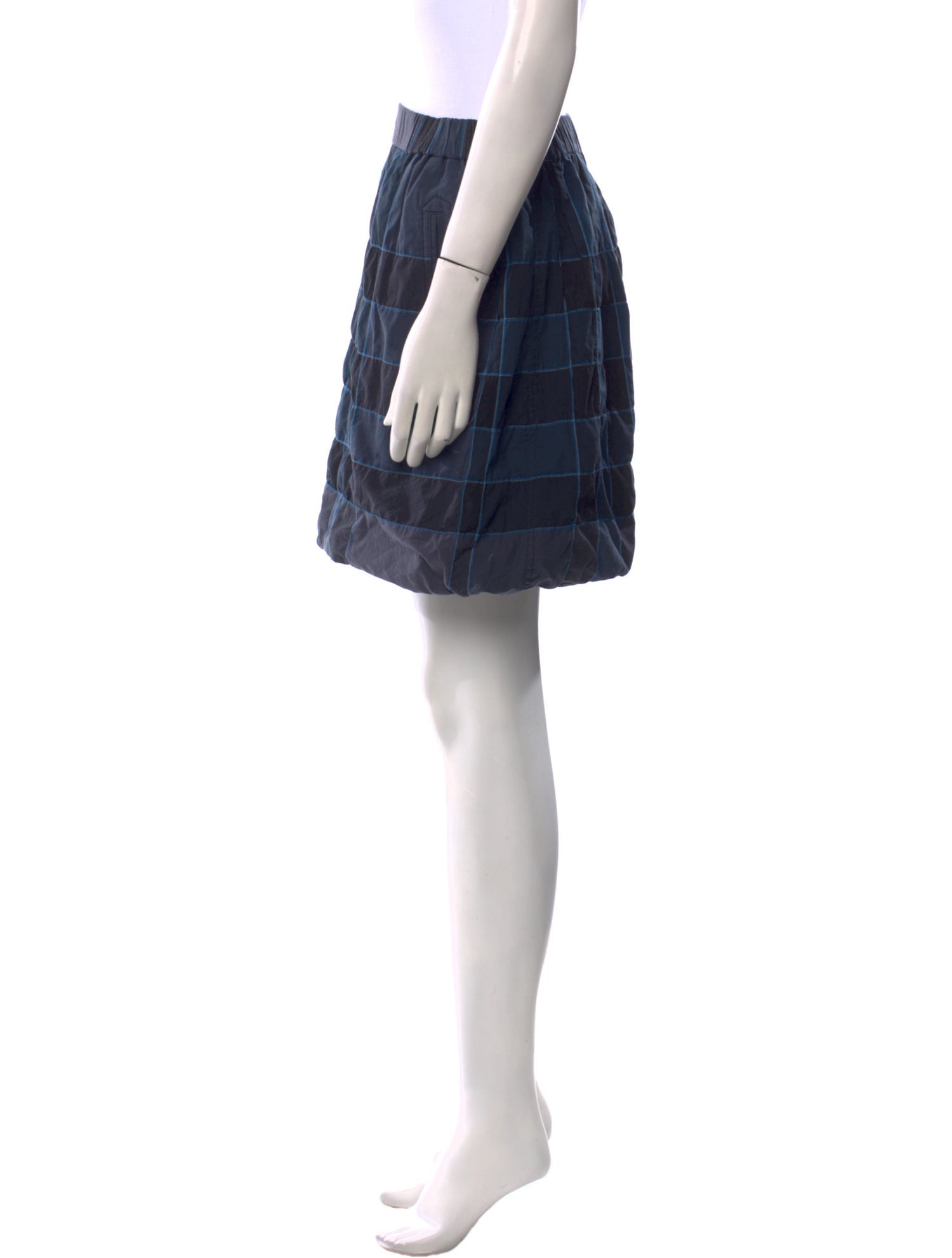 Burberry Brit Plaid Print Mini Skirt