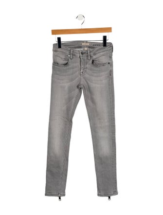 Burberry Brit Mid-Rise Straight Leg Jeans