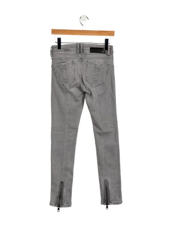 Burberry Brit Mid-Rise Straight Leg Jeans