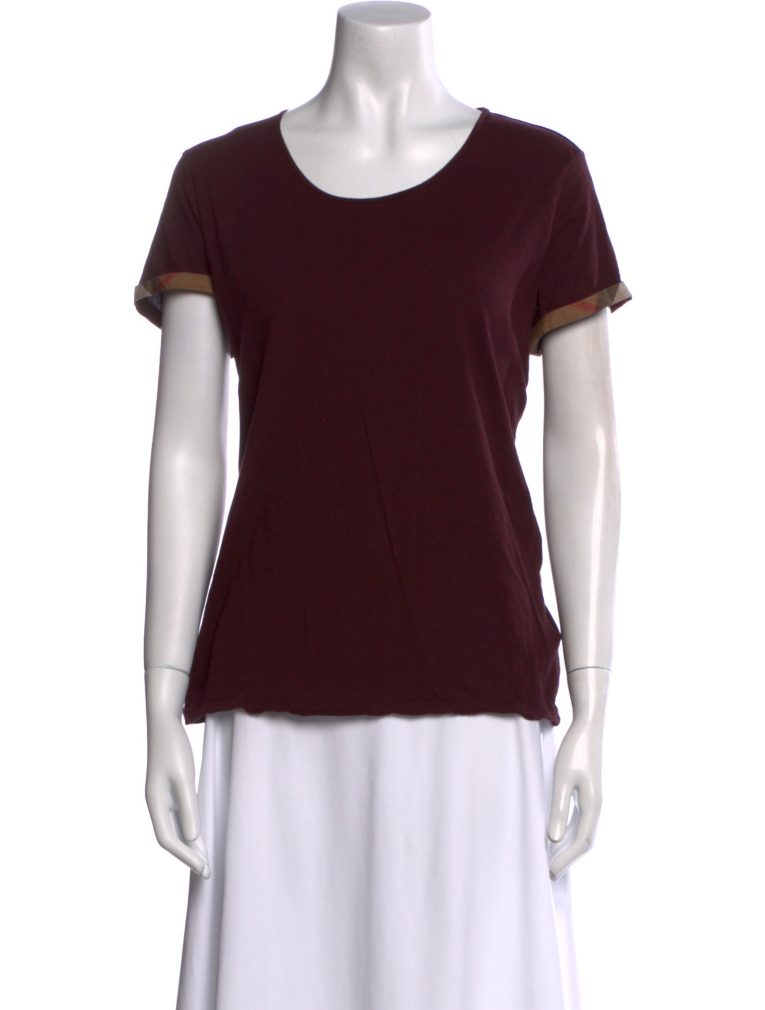 Burberry Brit Scoop Neck Short Sleeve T-Shirt