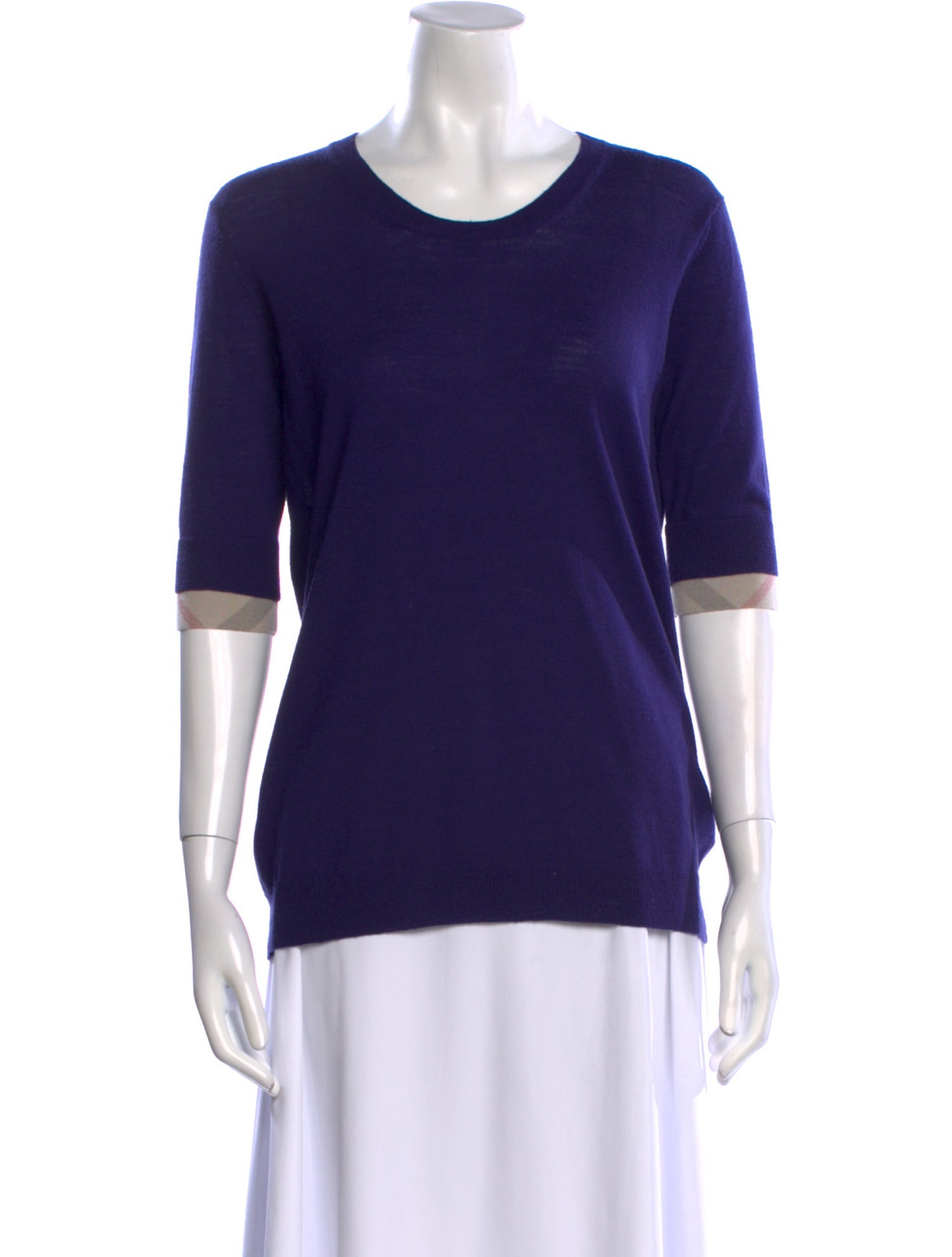 Burberry Brit Merino Wool Scoop Neck Sweater