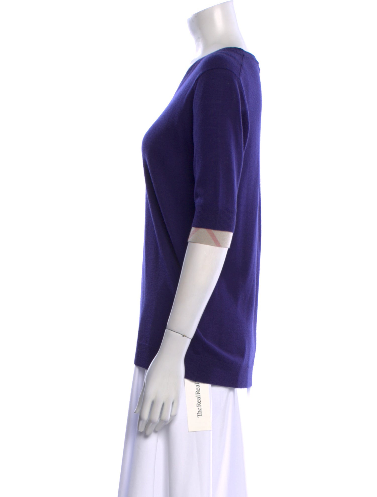 Burberry Brit Merino Wool Scoop Neck Sweater