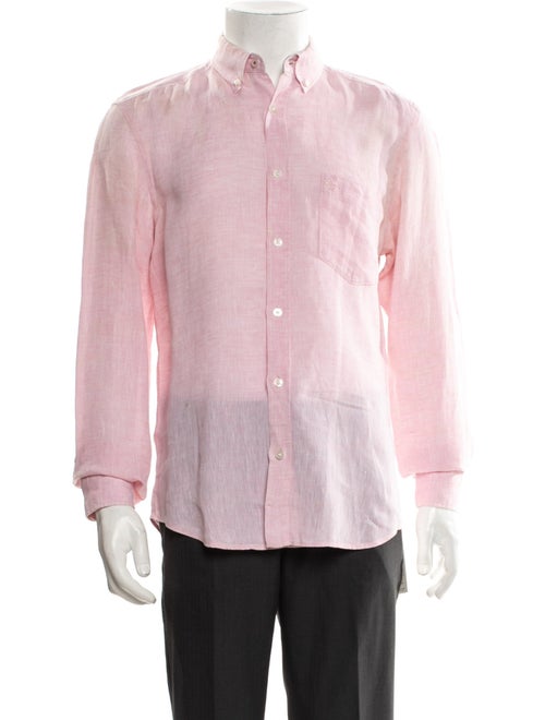 Burberry Brit Linen Long Sleeve Dress Shirt