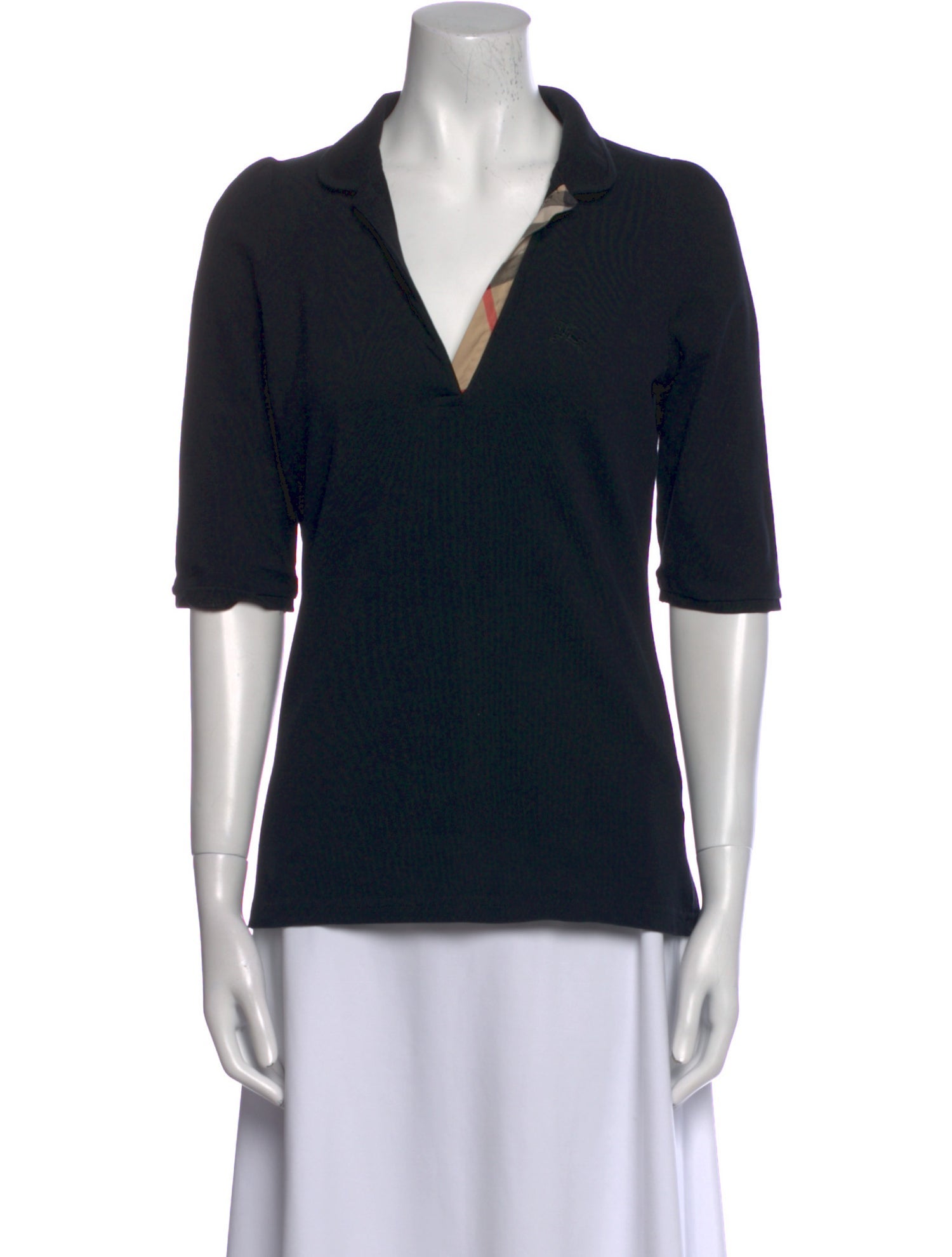 Burberry Brit Three-Quarter Sleeve Polo