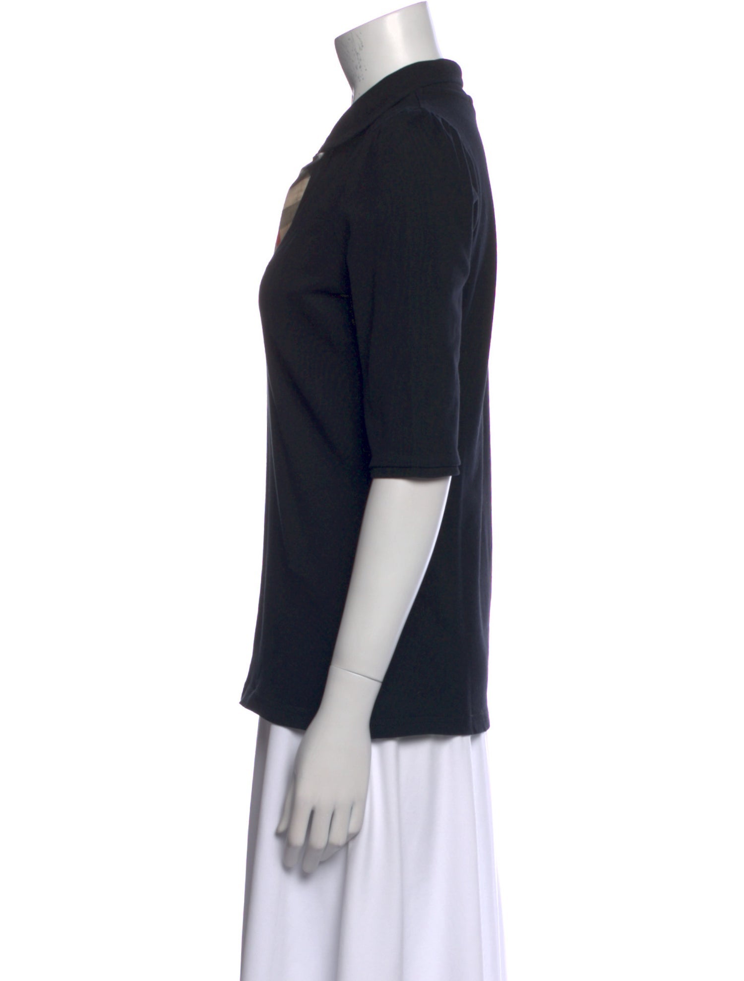 Burberry Brit Three-Quarter Sleeve Polo