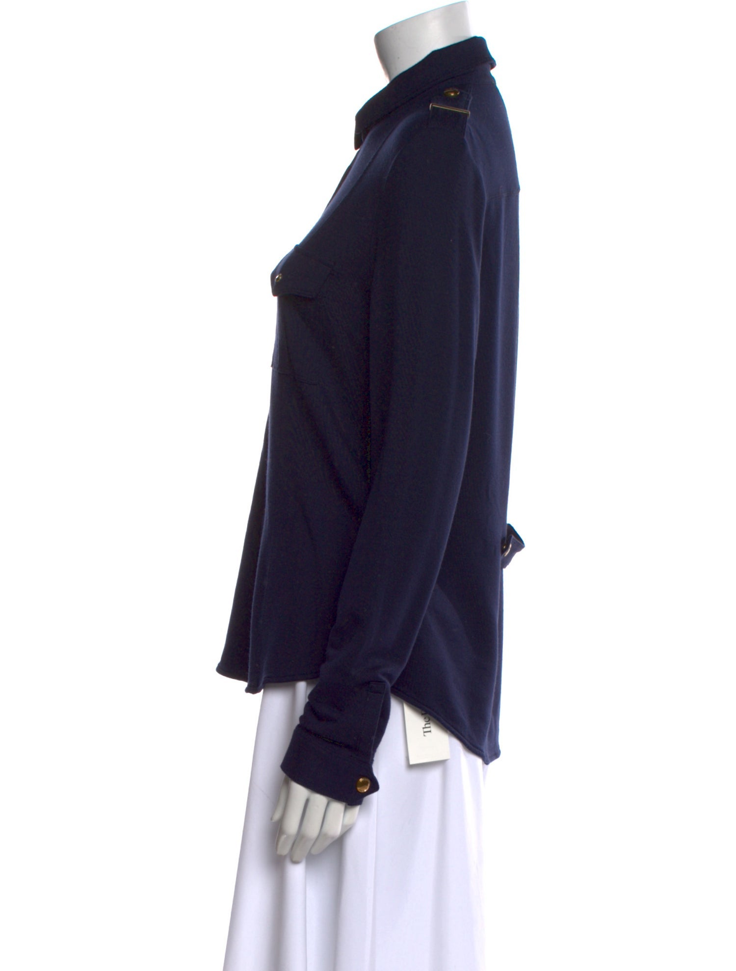 Burberry Brit Long Sleeve Button-Up Top