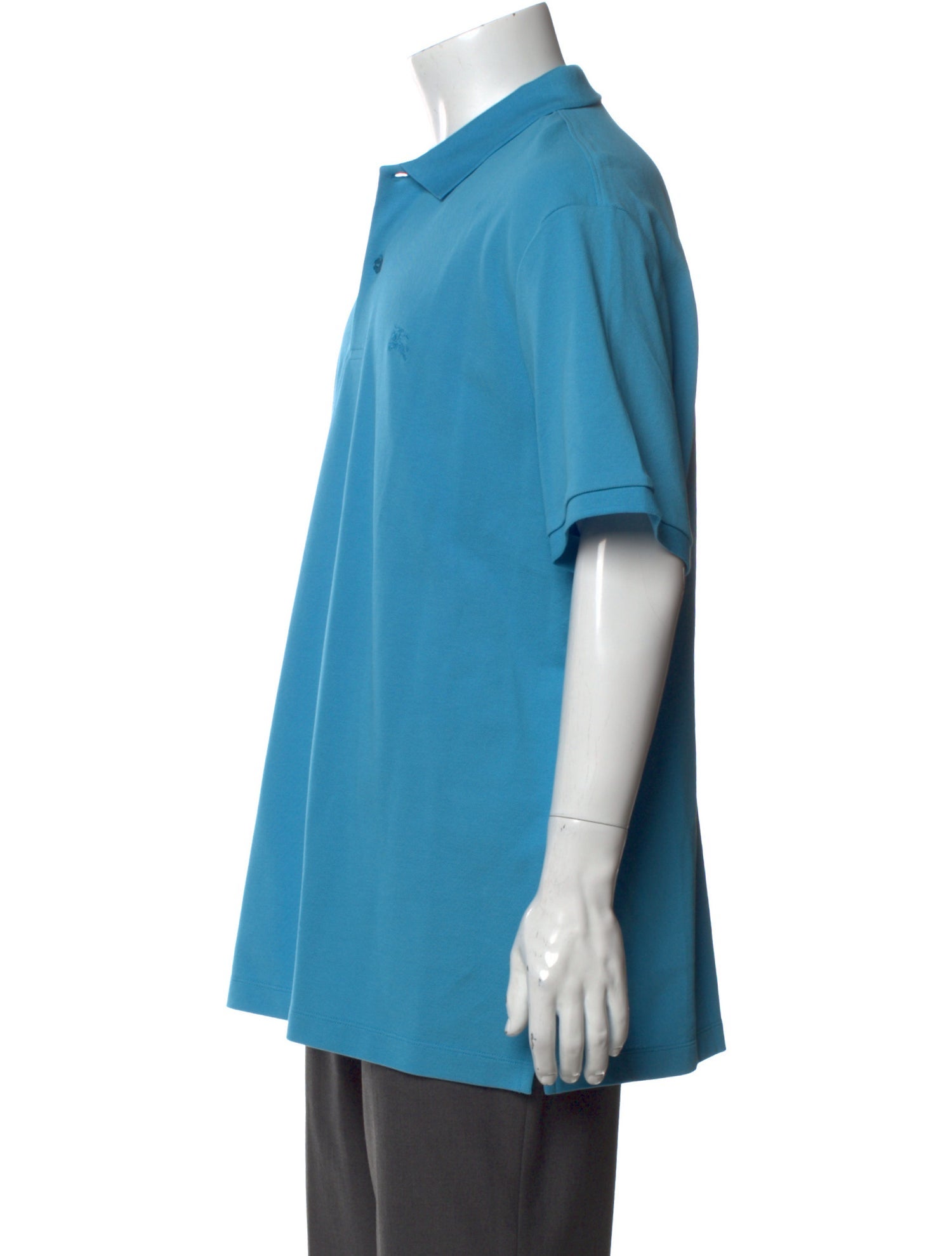 Burberry Brit Nova Check Pattern V-Neck Polo Shirt w/ Tags