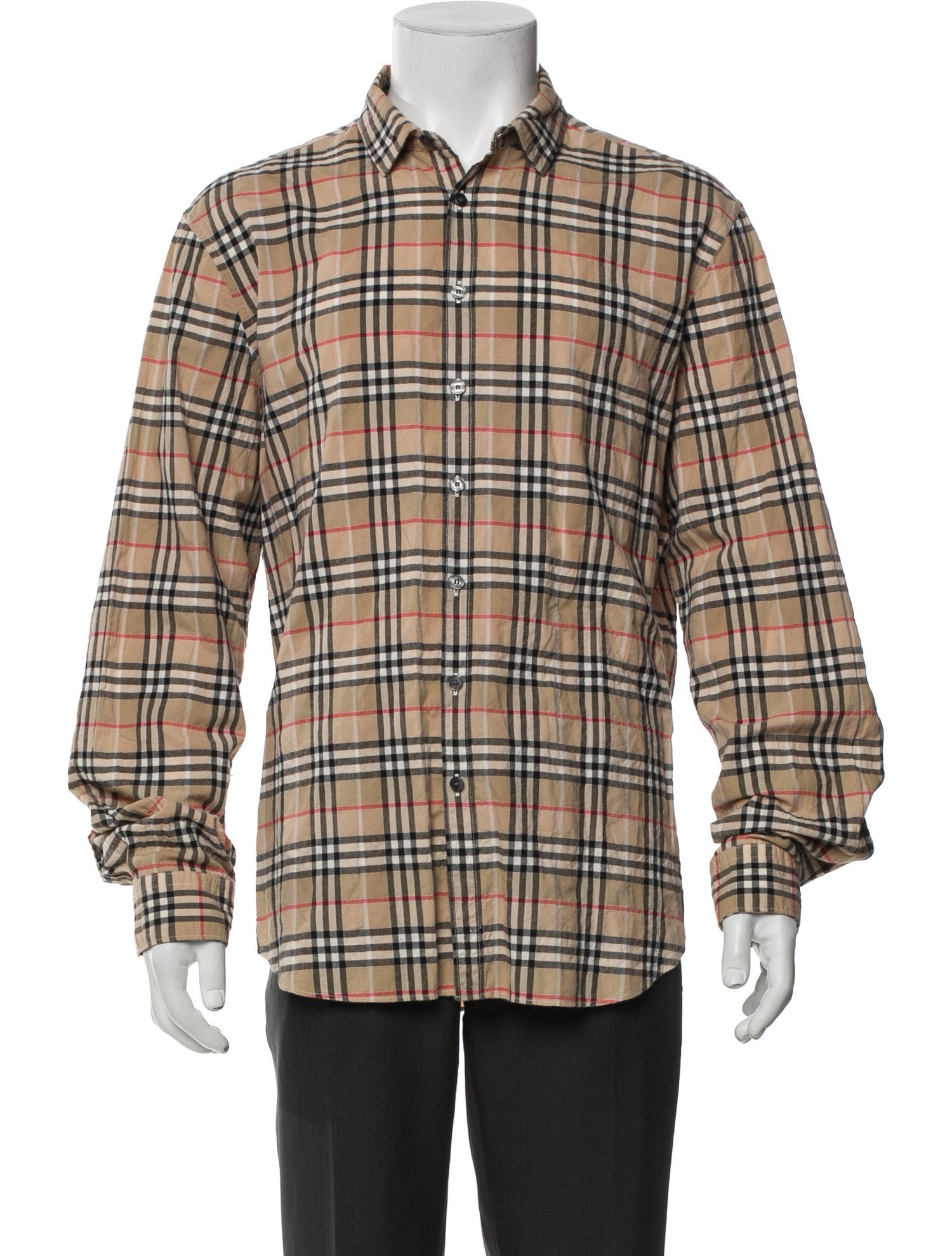 Burberry Brit House Check Pattern Long Sleeve Shirt
