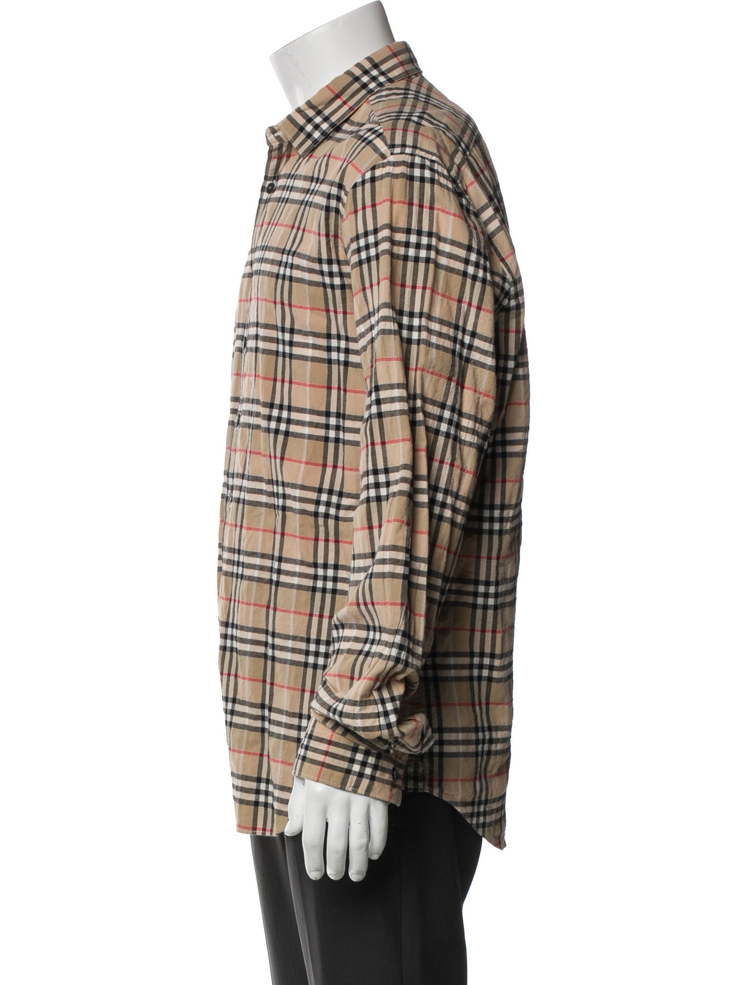 Burberry Brit House Check Pattern Long Sleeve Shirt