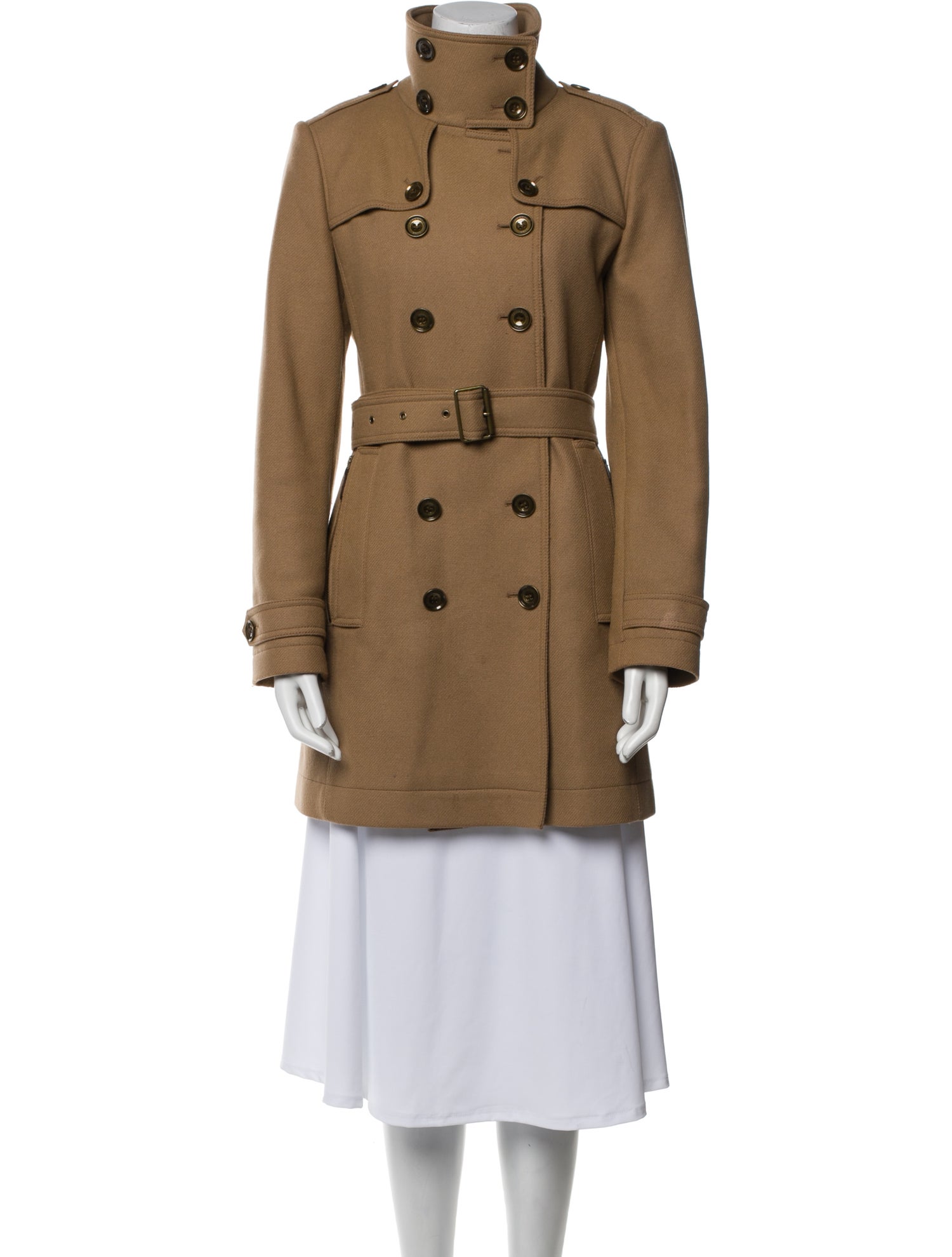 Burberry Brit Virgin Wool Trench Coat