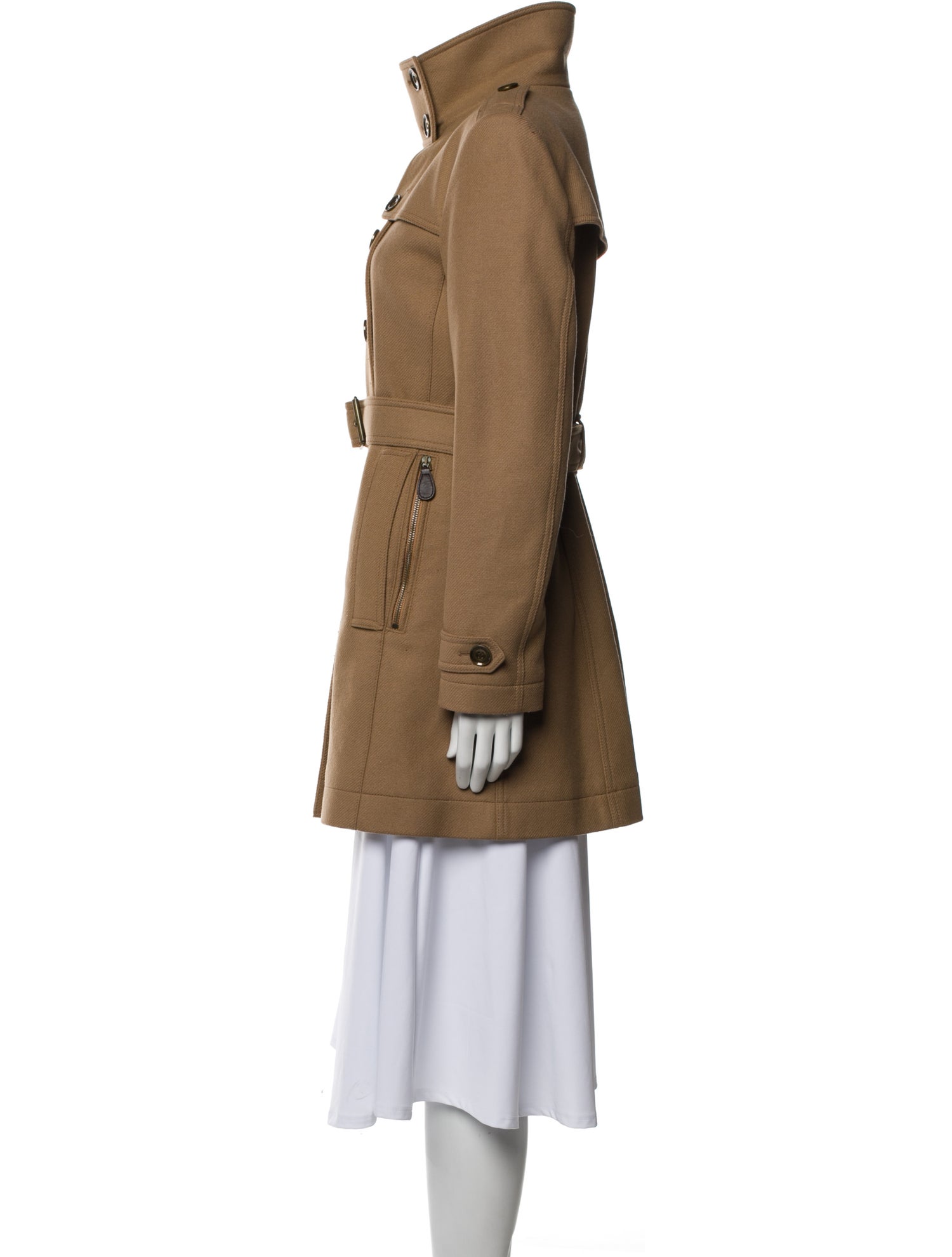 Burberry Brit Virgin Wool Trench Coat