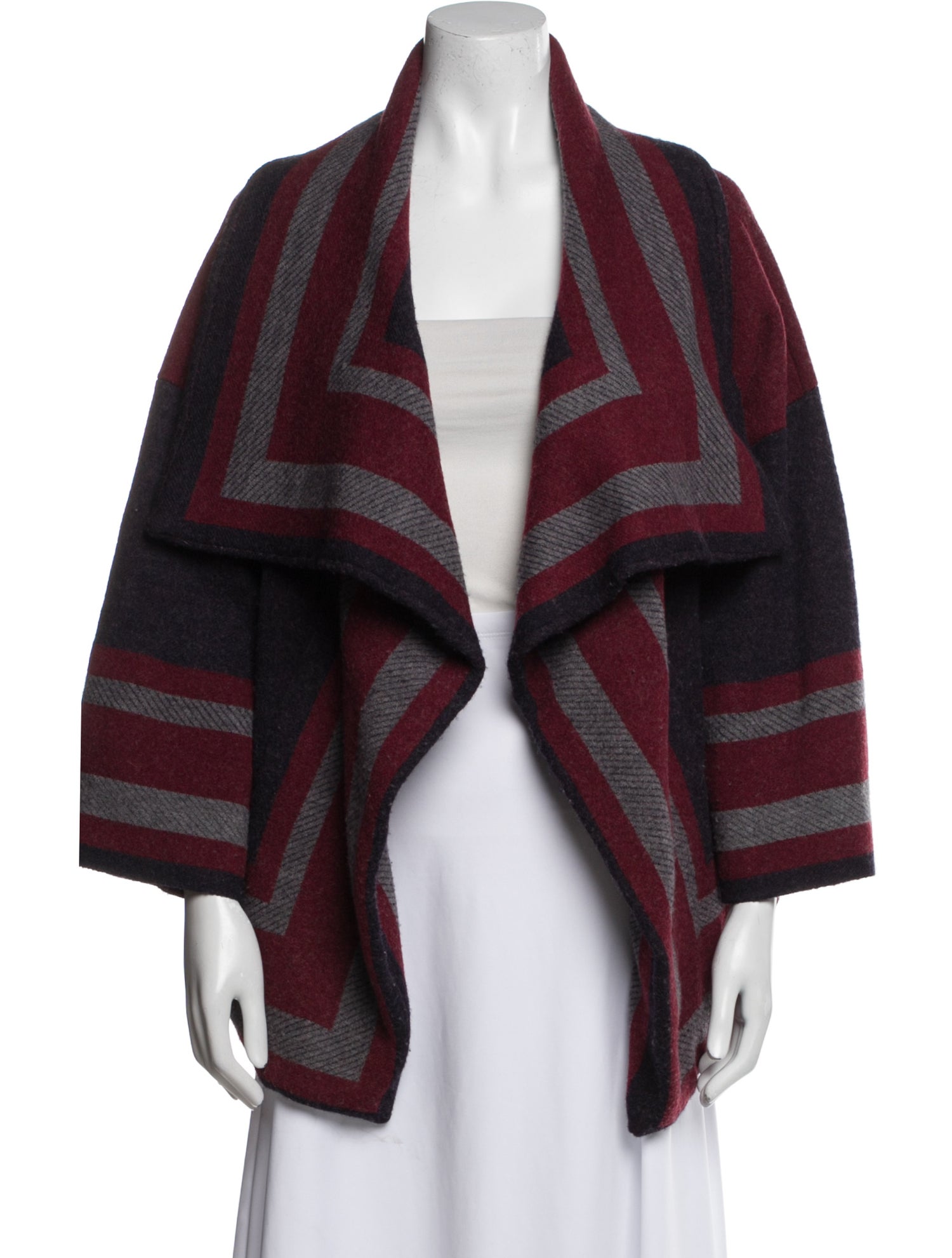 Burberry Brit Striped V-Neck Sweater