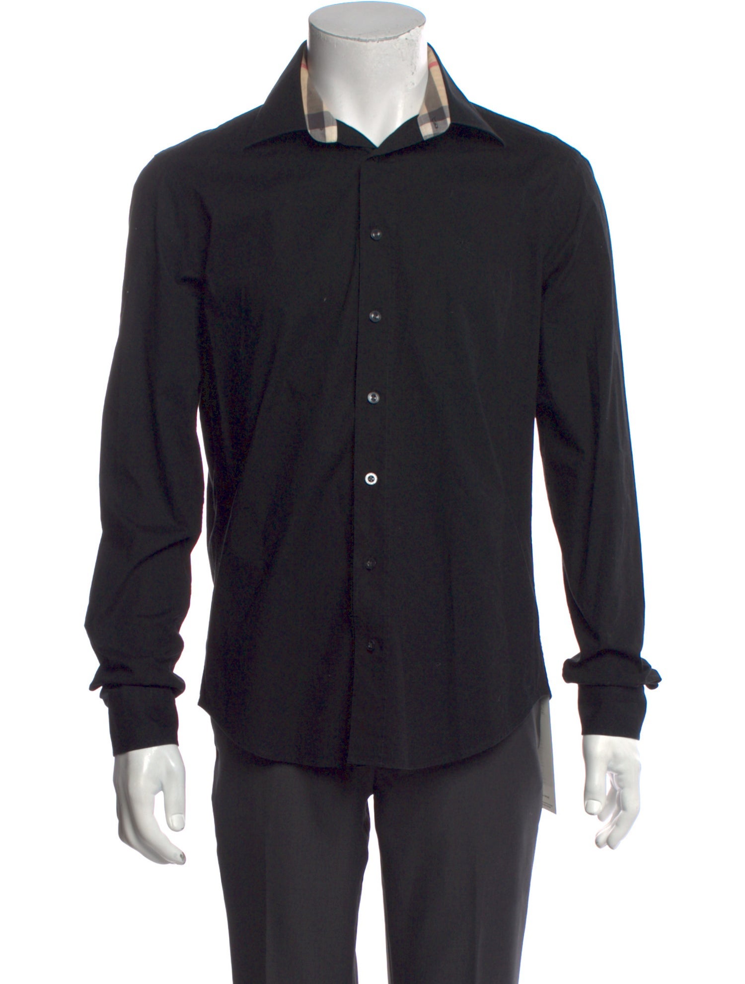 Burberry Brit Nova Check Pattern Long Sleeve Dress Shirt