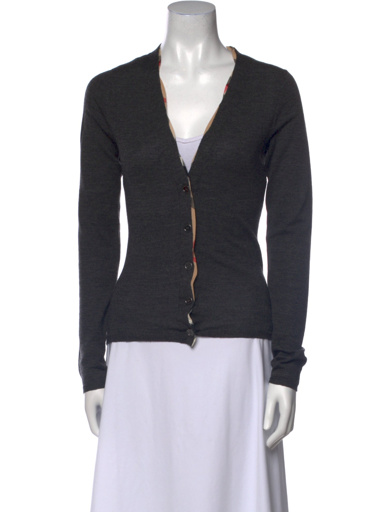 Burberry Brit Merino Wool V-Neck Sweater