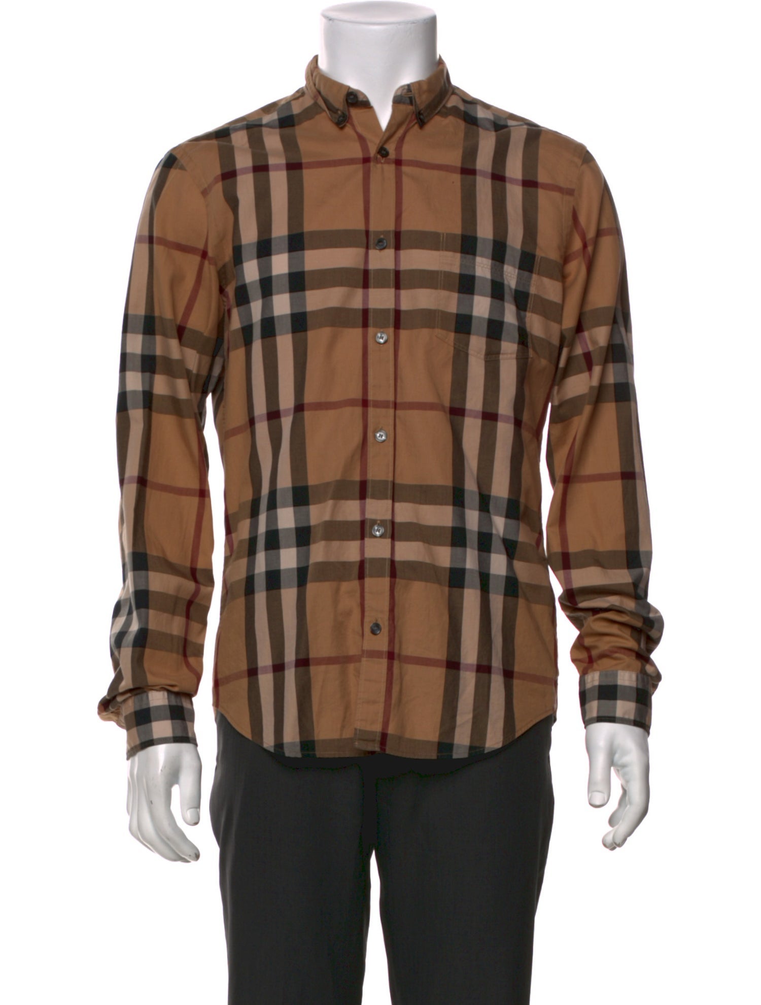 Burberry Brit House Check Pattern Long Sleeve Shirt