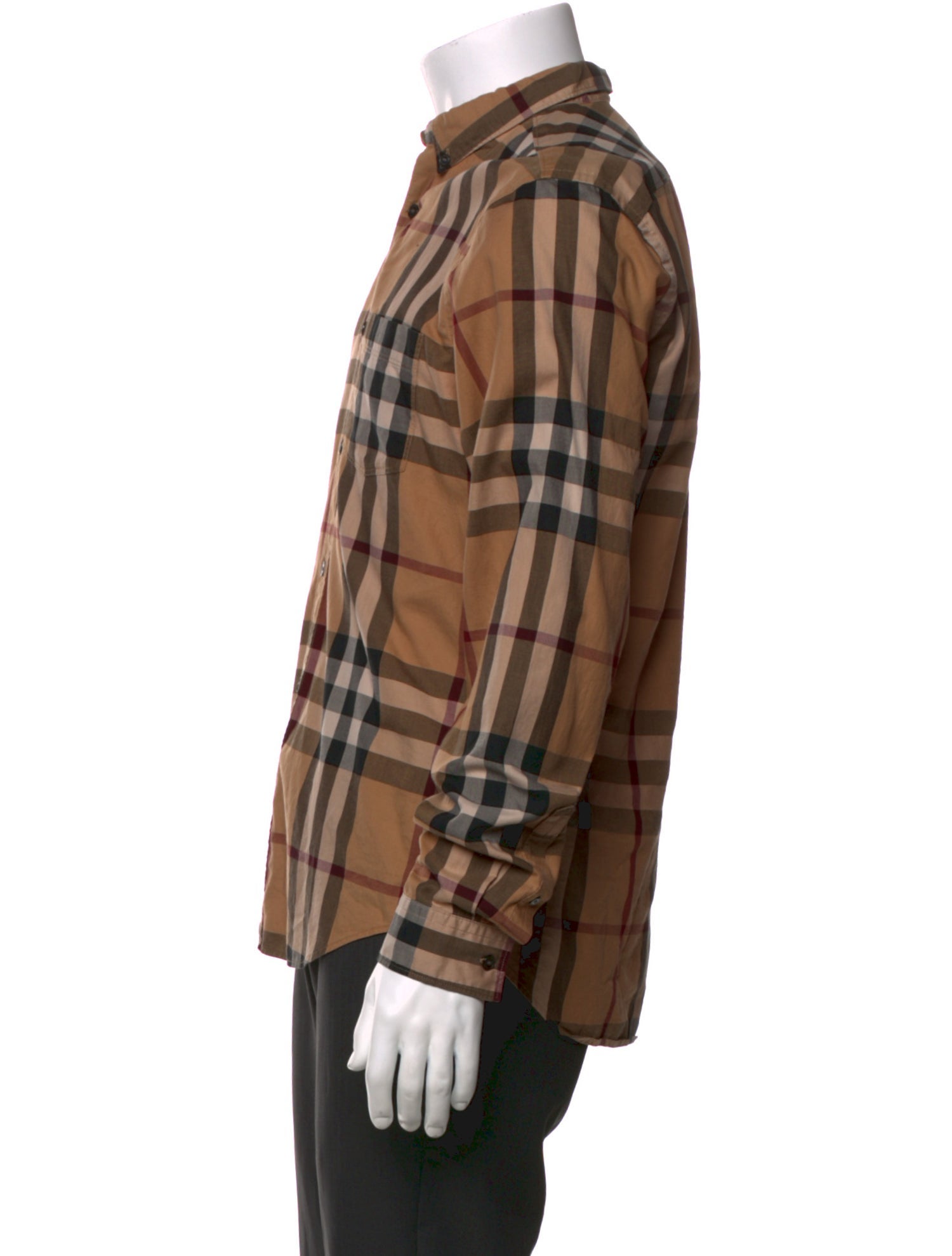 Burberry Brit House Check Pattern Long Sleeve Shirt