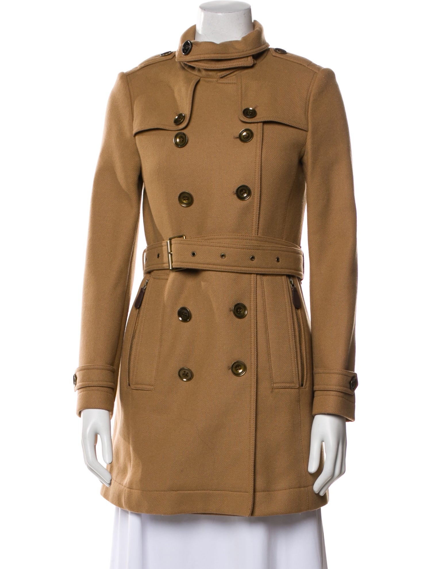 Burberry Brit Virgin Wool Trench Coat