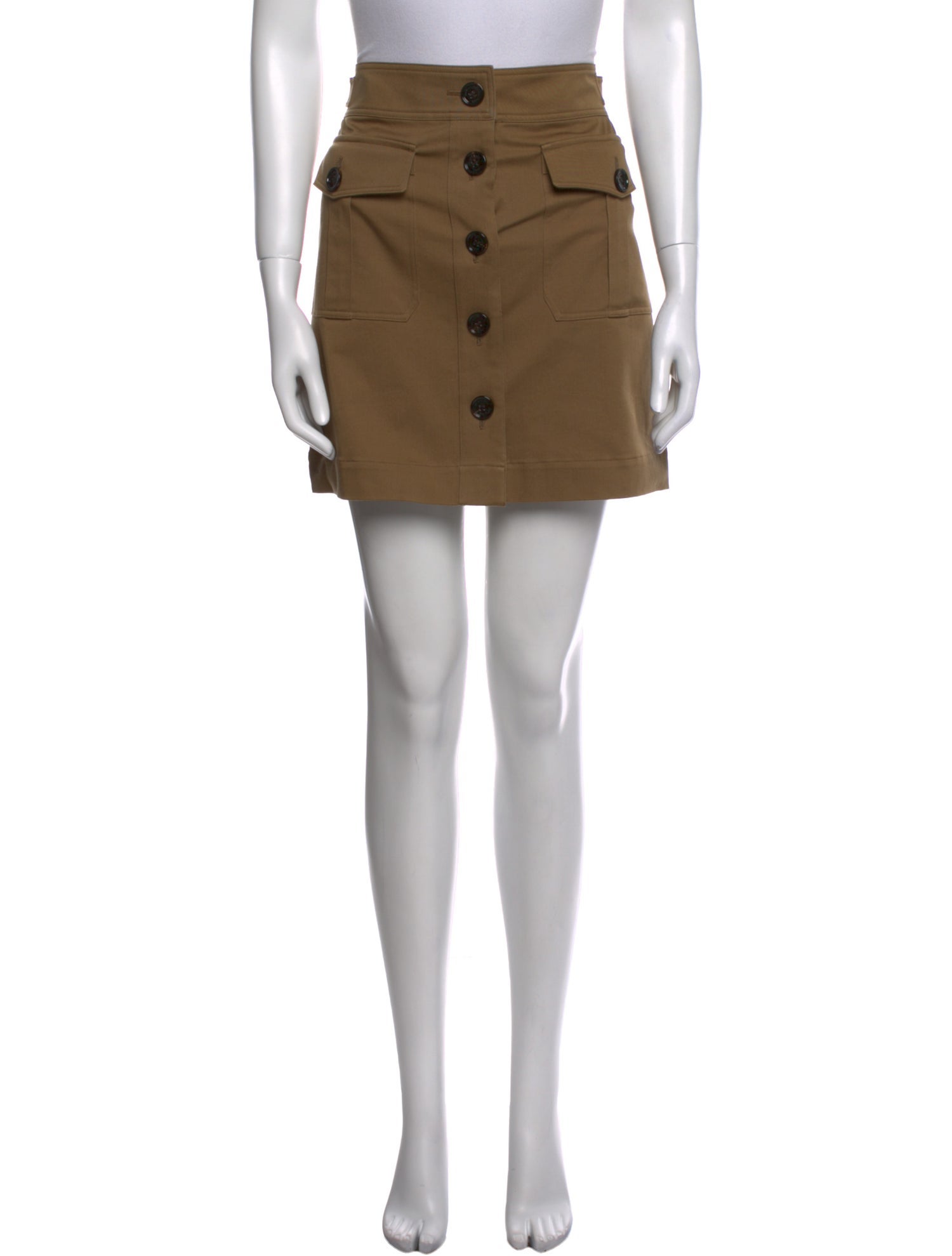 Burberry Brit Pleated Accents Mini Skirt