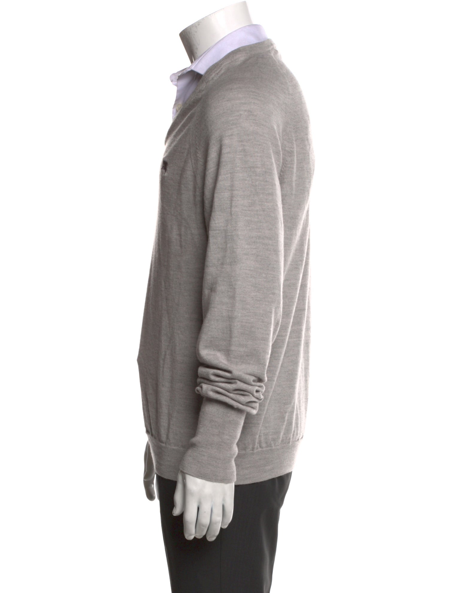 Burberry Brit Nova Check Pattern Wool Pullover