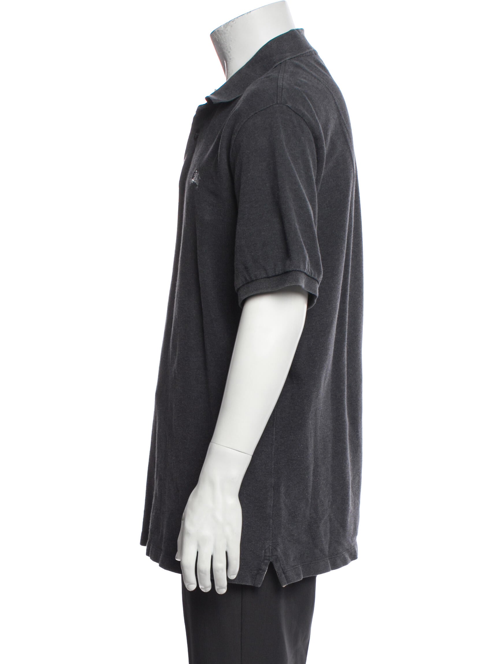 Burberry Brit Nova Check Pattern Crew Neck Polo Shirt