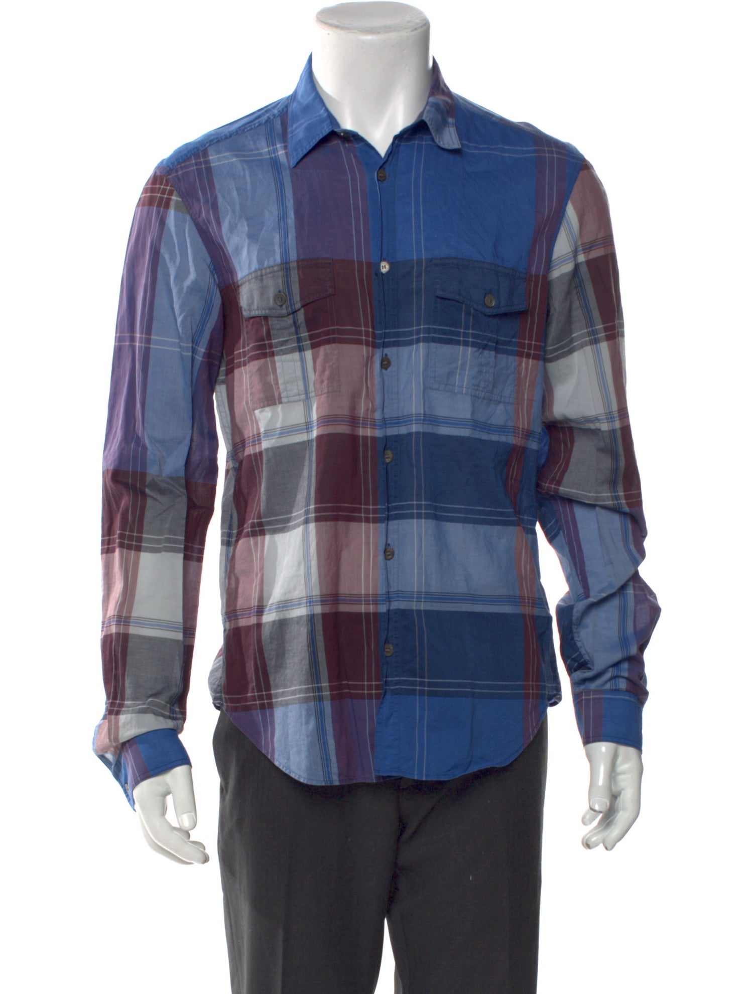 Burberry Brit Abstract Check Long Sleeve Shirt