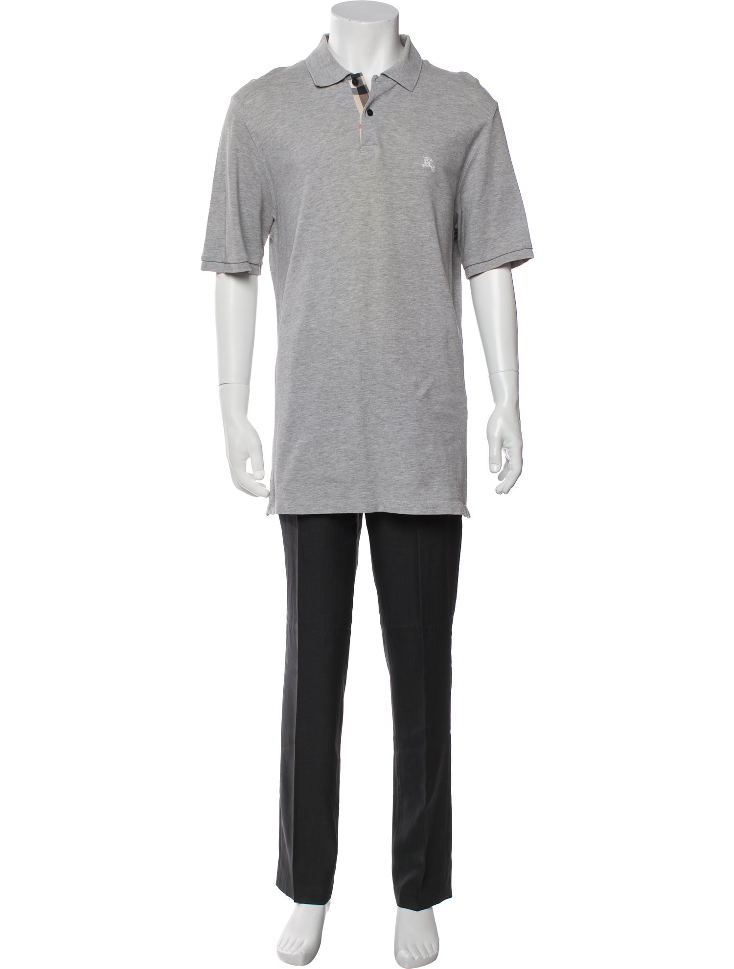 Burberry Brit House Check Pattern Collar Polo Shirt