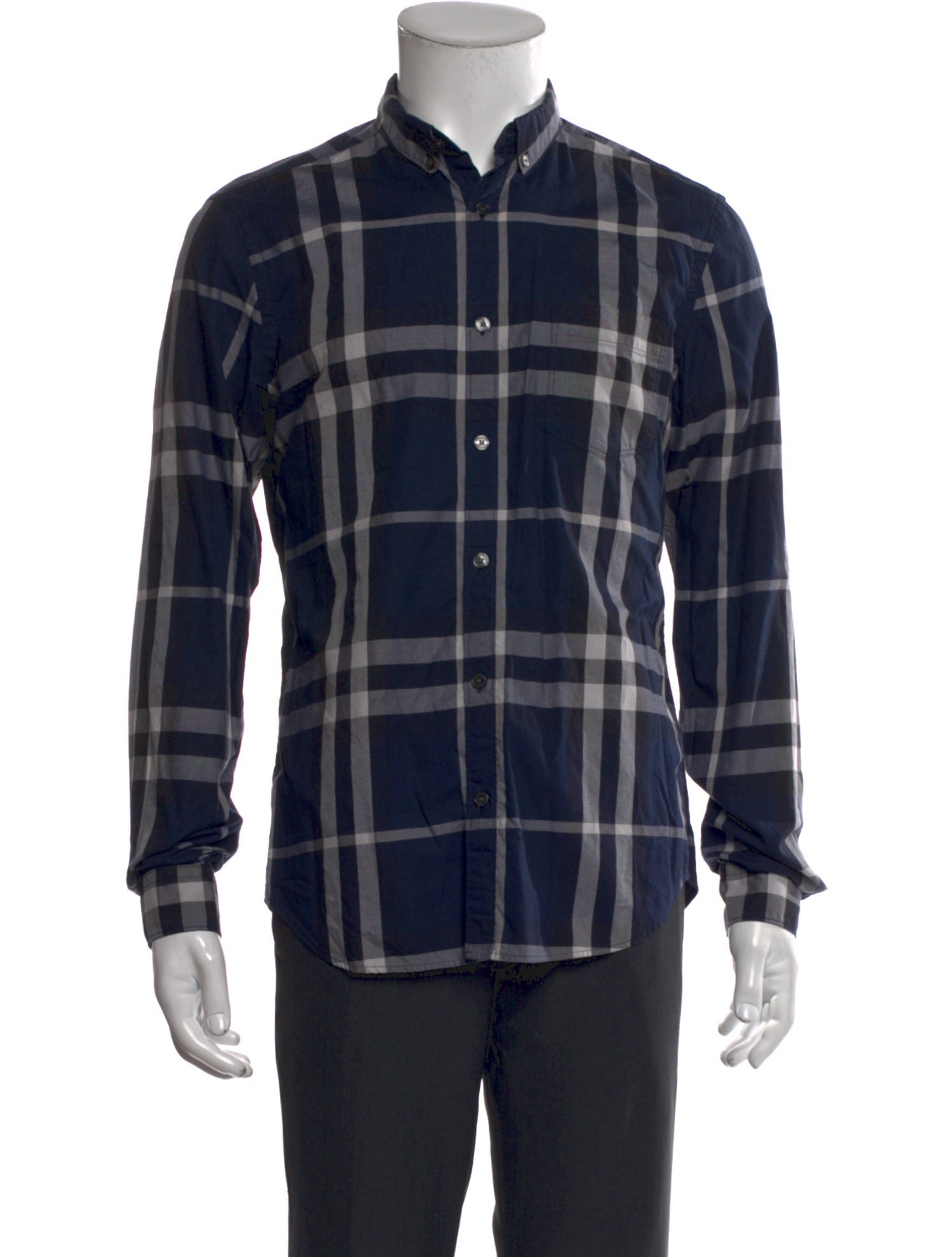 Burberry Brit House Check Pattern Long Sleeve Shirt