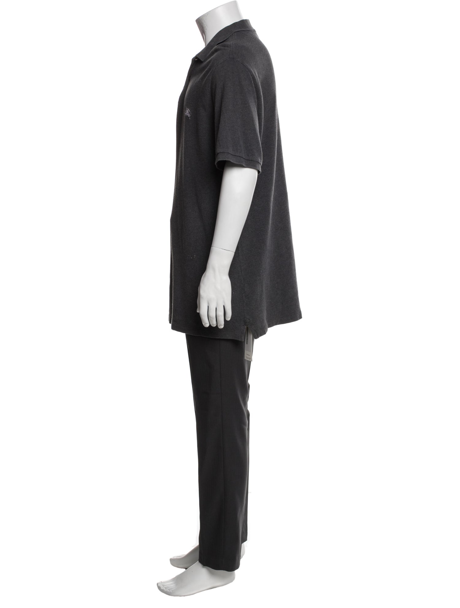 Burberry Brit Nova Check Pattern Crew Neck Polo Shirt