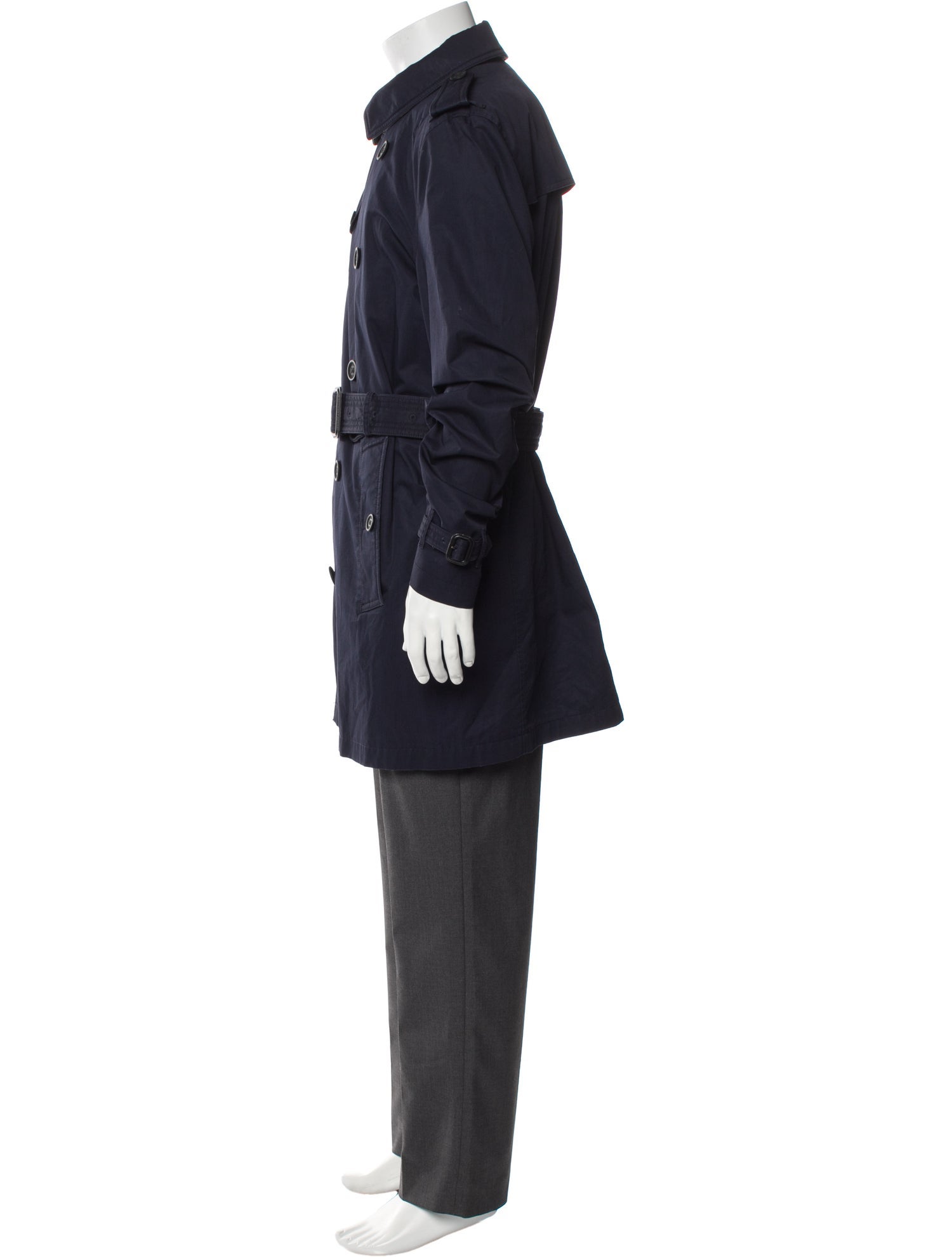 Burberry Brit Nova Check Pattern Trench Coat