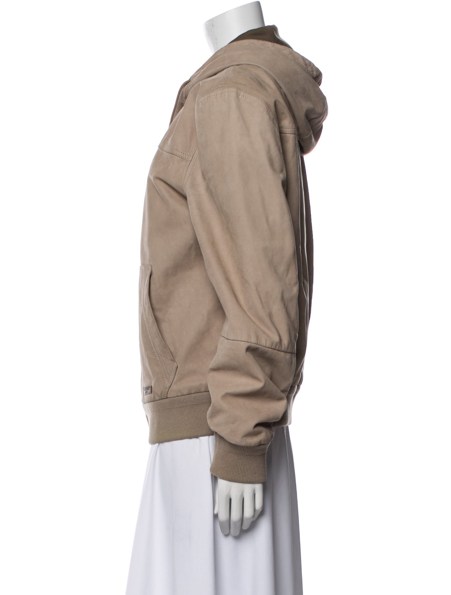 Burberry Brit Leather Bomber Jacket