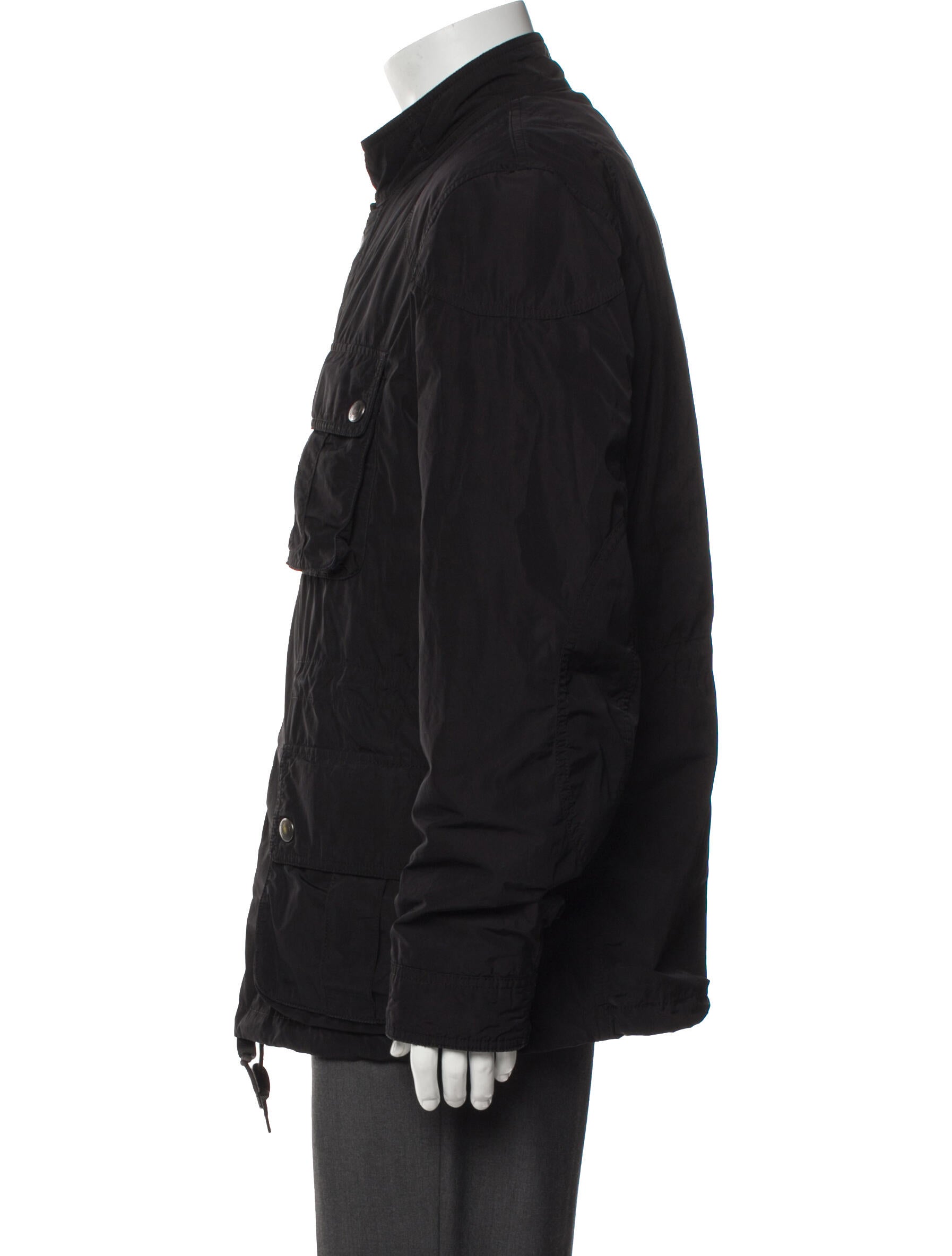 Burberry Brit Smoked Check Pattern Utility Jacket