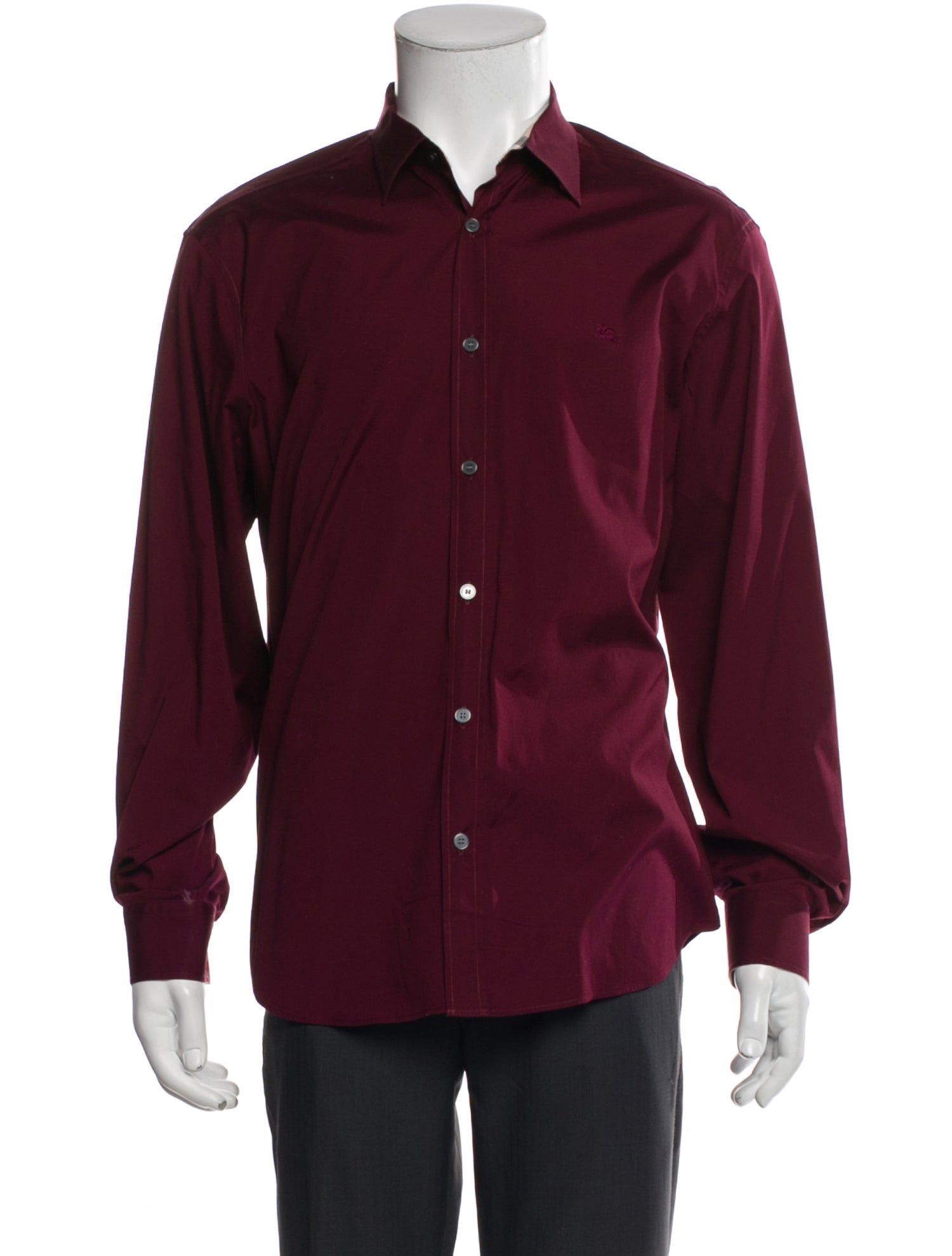 Burberry Brit Super Nova Check Pattern Long Sleeve Dress Shirt