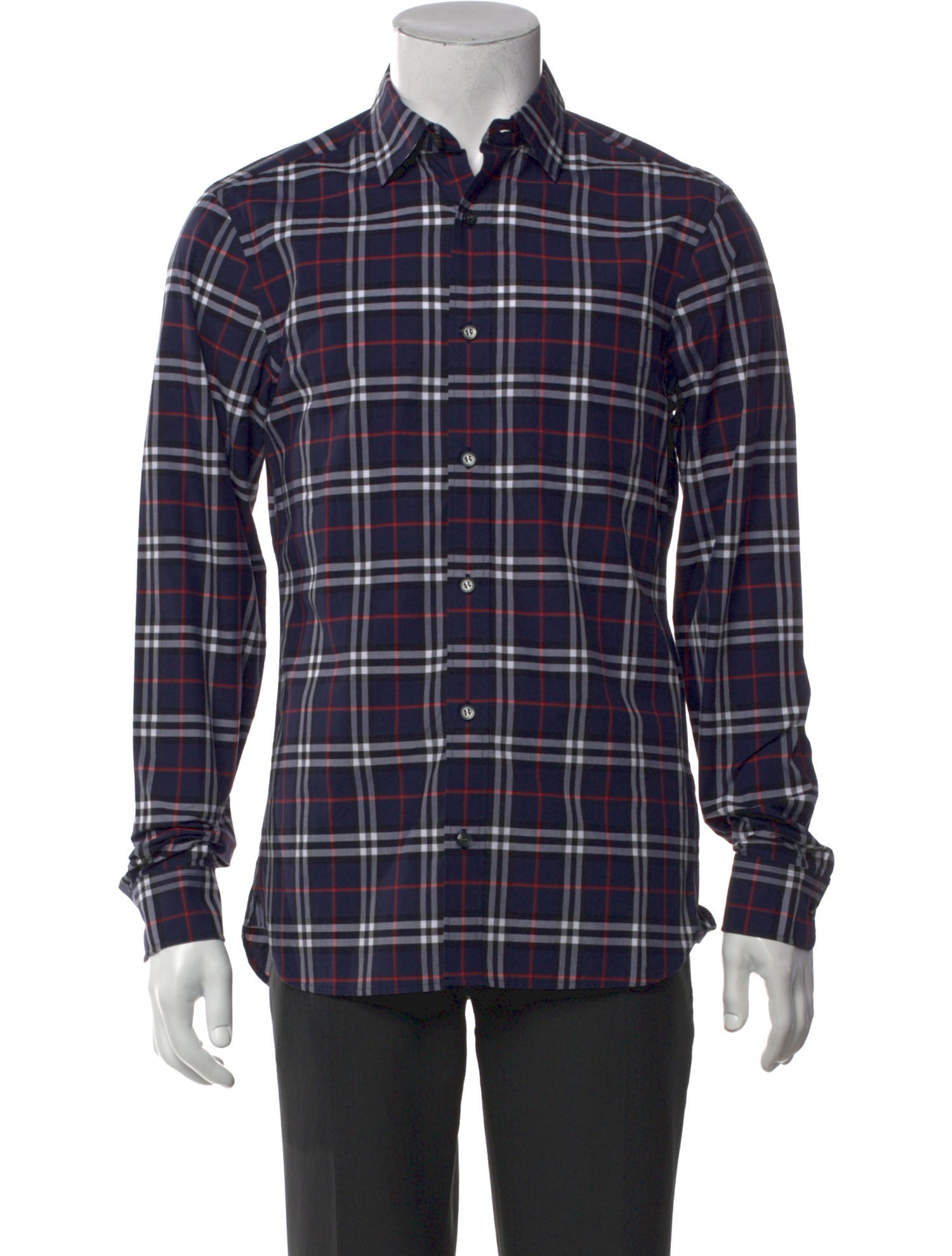 Burberry Brit Nova Check Pattern Long Sleeve Shirt