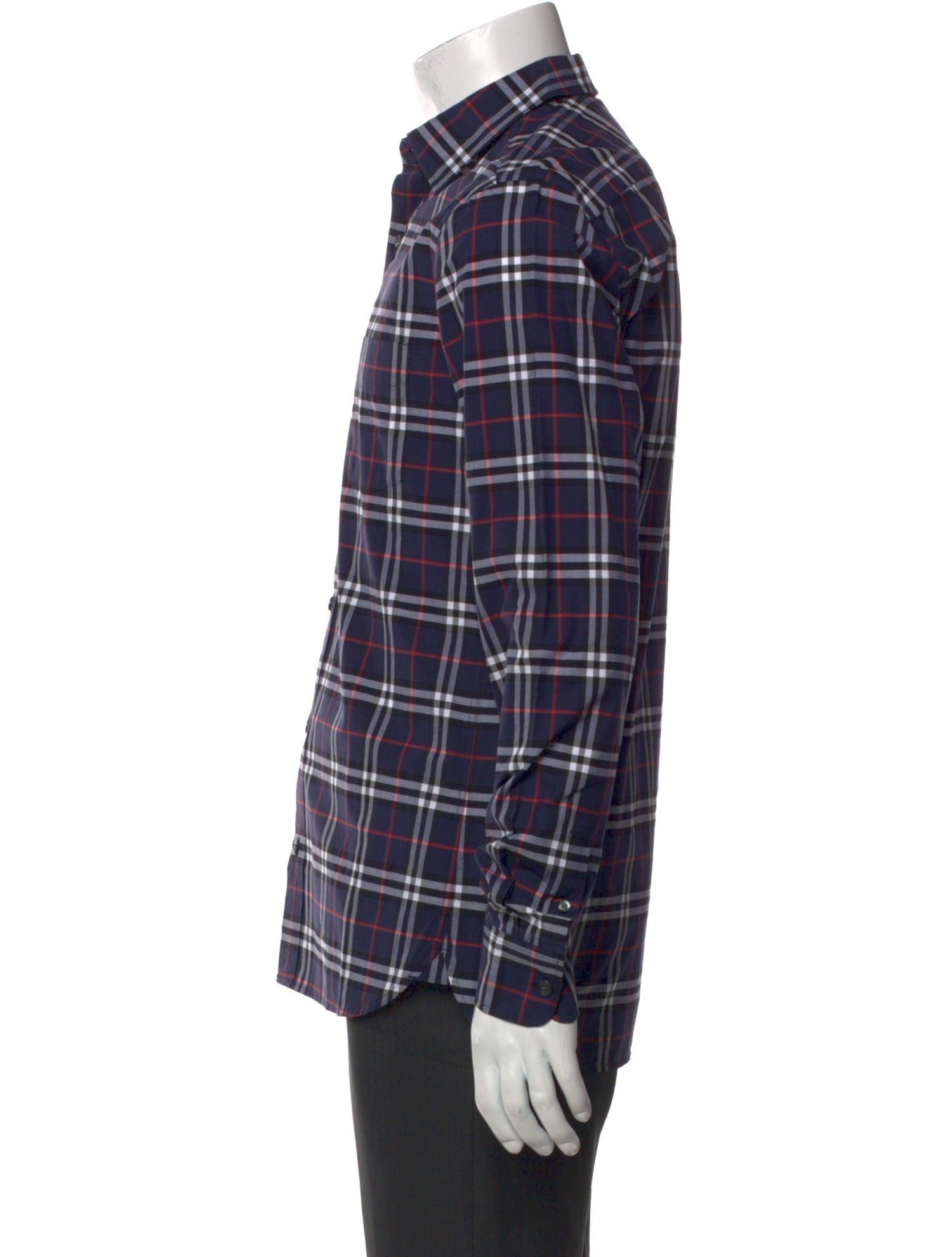 Burberry Brit Nova Check Pattern Long Sleeve Shirt