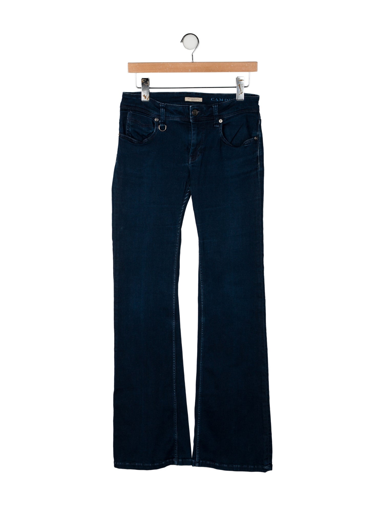 Burberry Brit Mid-Rise Wide Leg Jeans