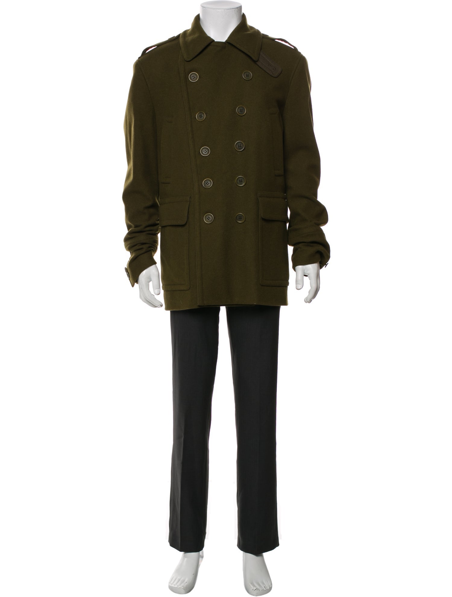 Burberry Brit Nova Check Pattern Wool Utility Jacket