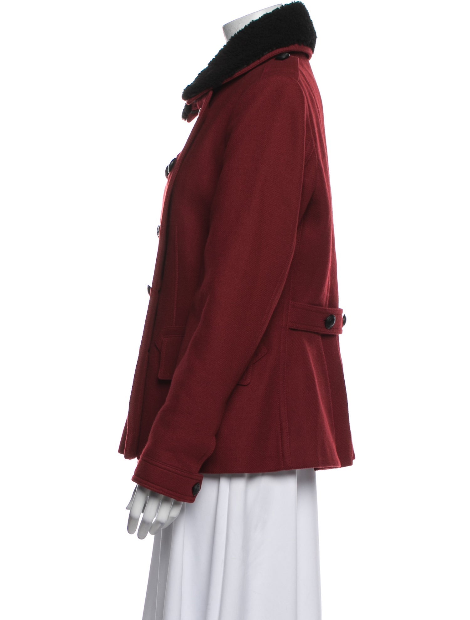 Burberry Brit Wool Fur Coat