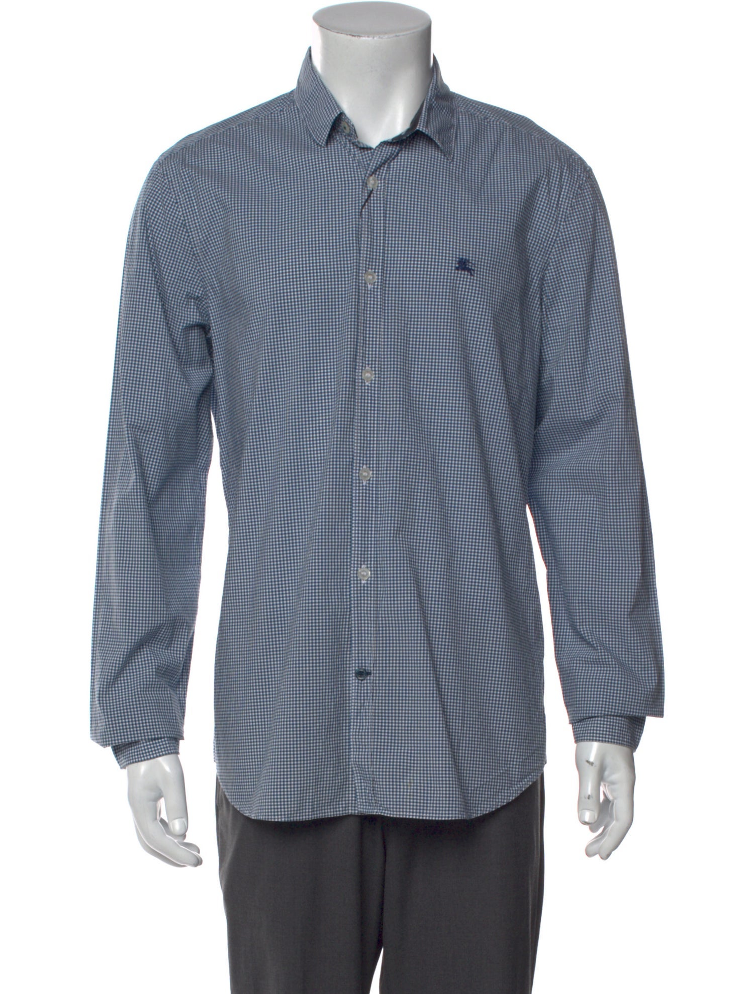 Burberry Brit Plaid Print Long Sleeve Dress Shirt w/ Tags