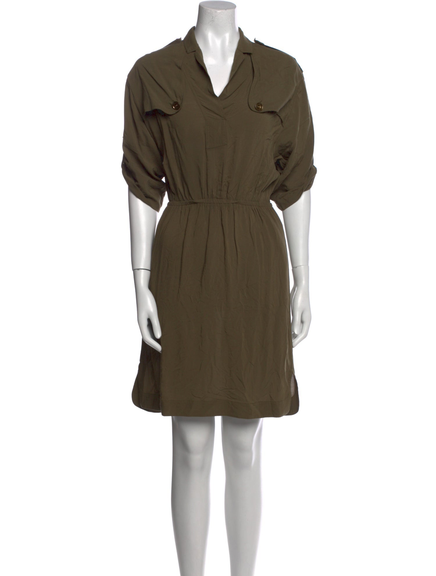 Burberry Brit V-Neck Mini Dress