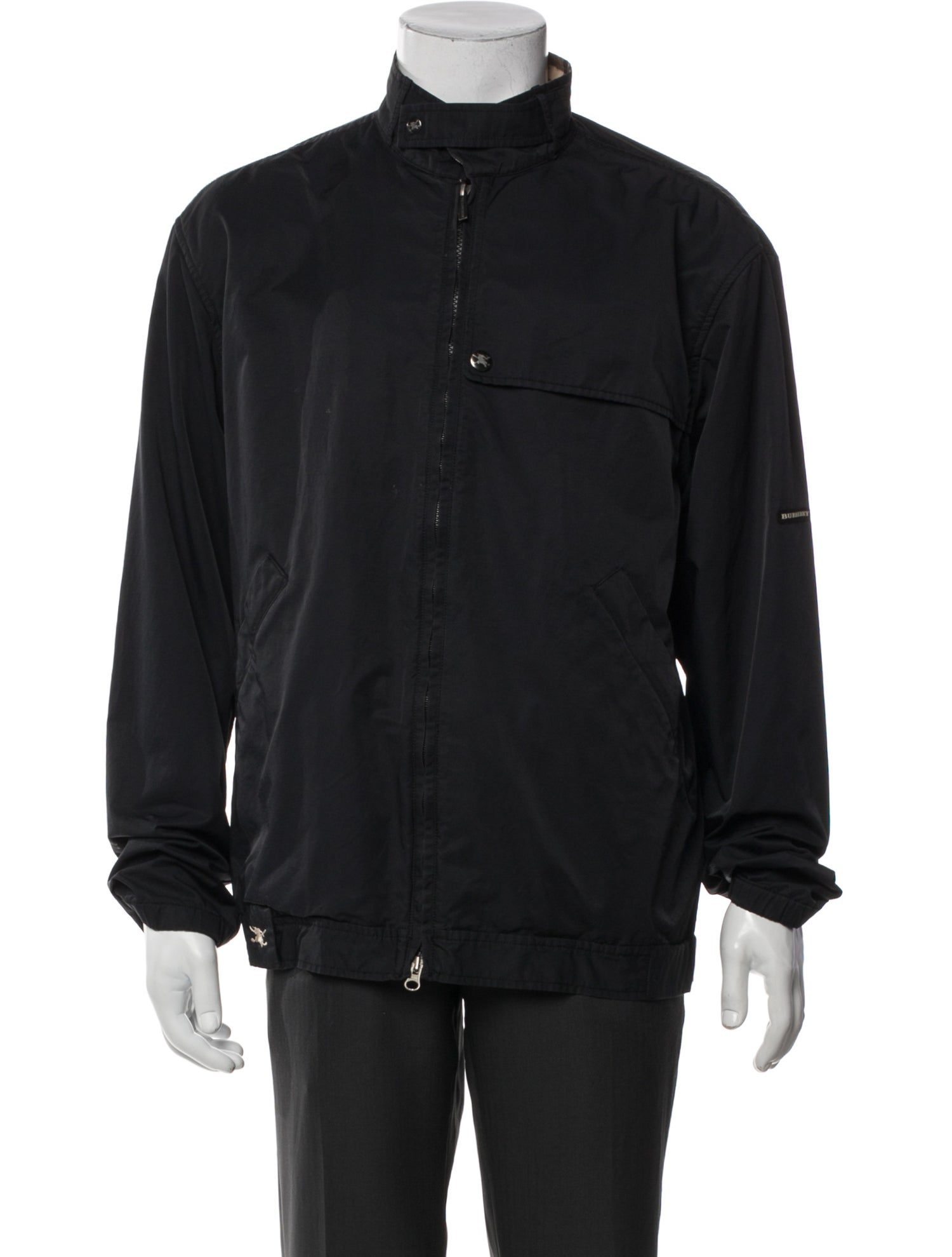 Burberry Golf House Check Pattern Moto Jacket