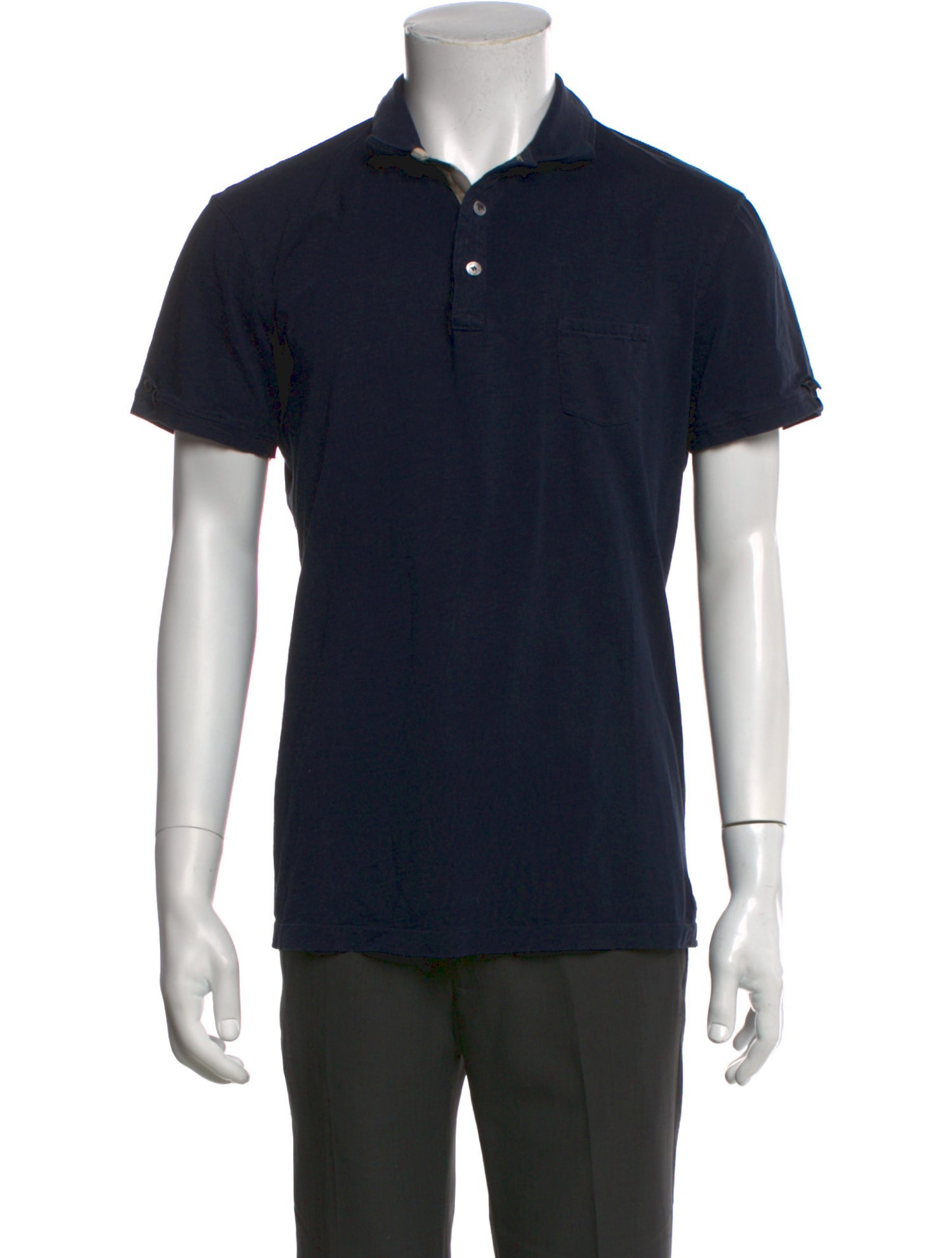 Burberry Brit Nova Check Pattern Collar Polo Shirt