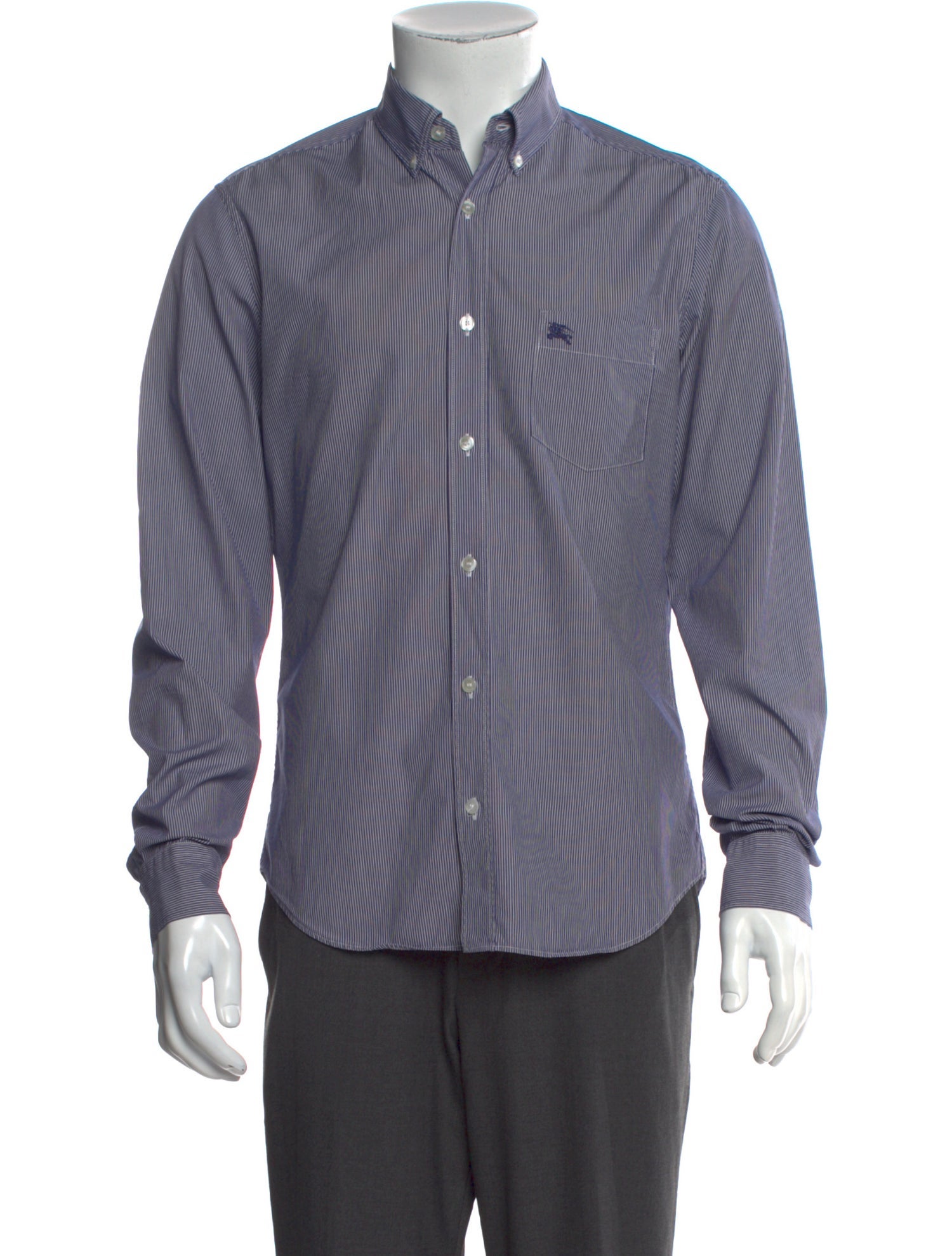 Burberry Brit House Check Pattern Long Sleeve Dress Shirt