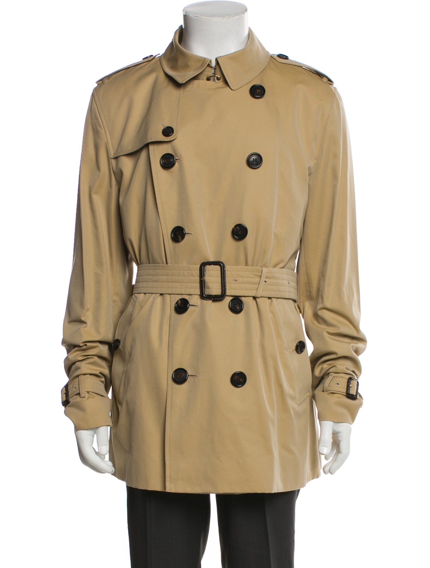 Burberry Brit Nova Check Pattern Trench Coat