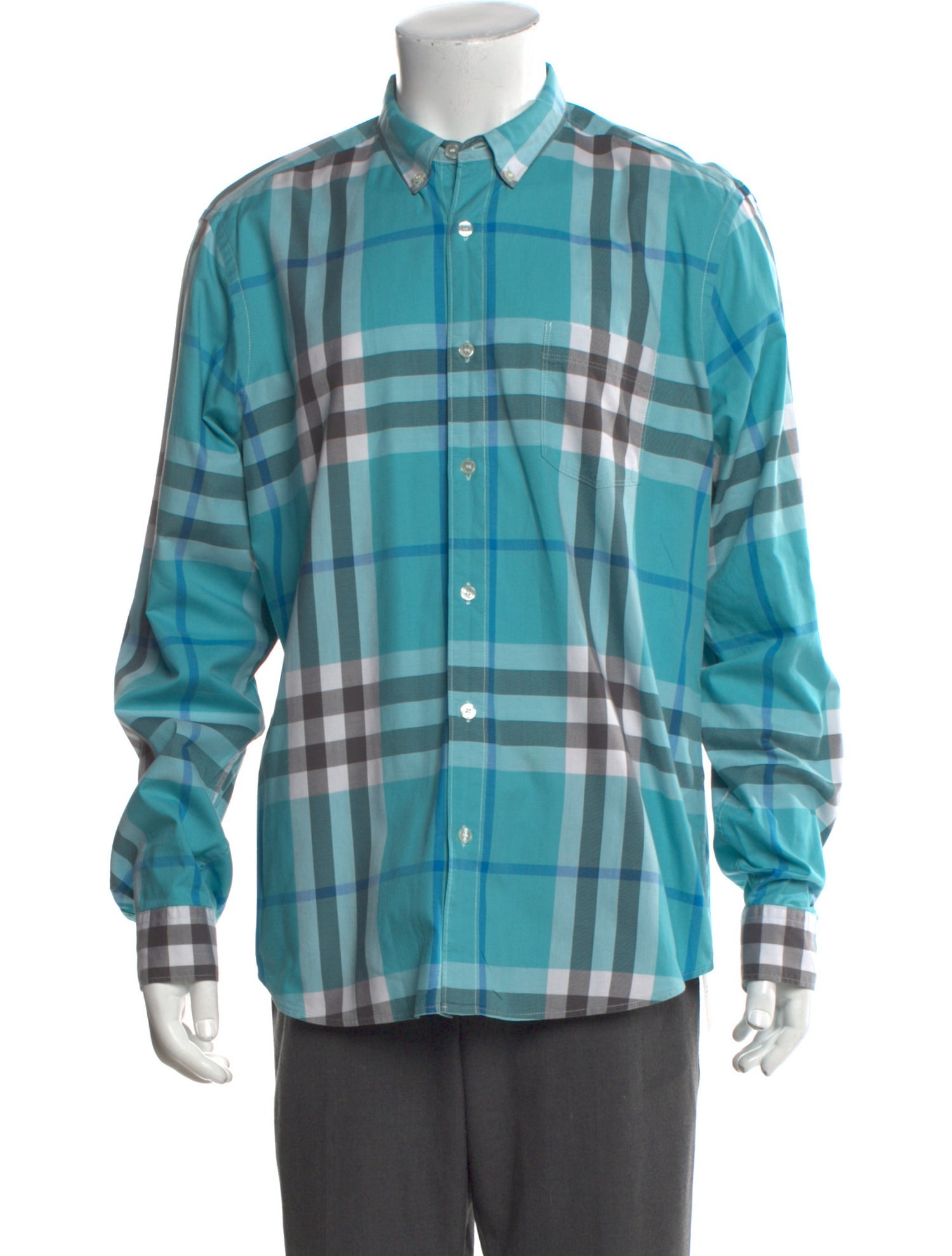 Burberry Brit Abstract Check Long Sleeve Shirt
