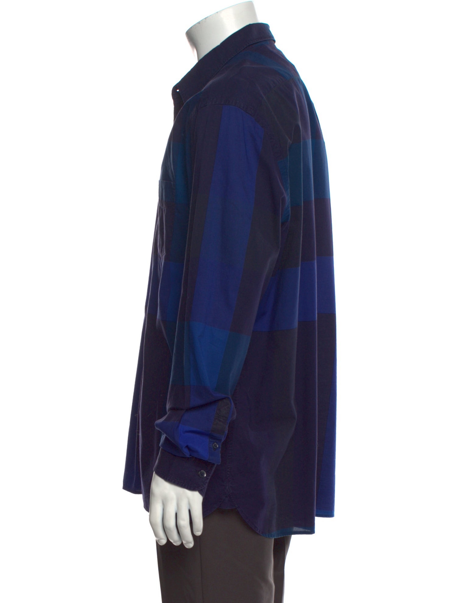 Burberry Brit Exploded Check Pattern Long Sleeve Shirt