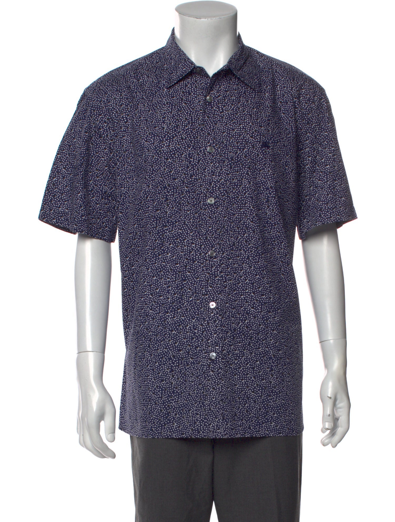 Burberry Brit Polka Dot Print Short Sleeve Shirt